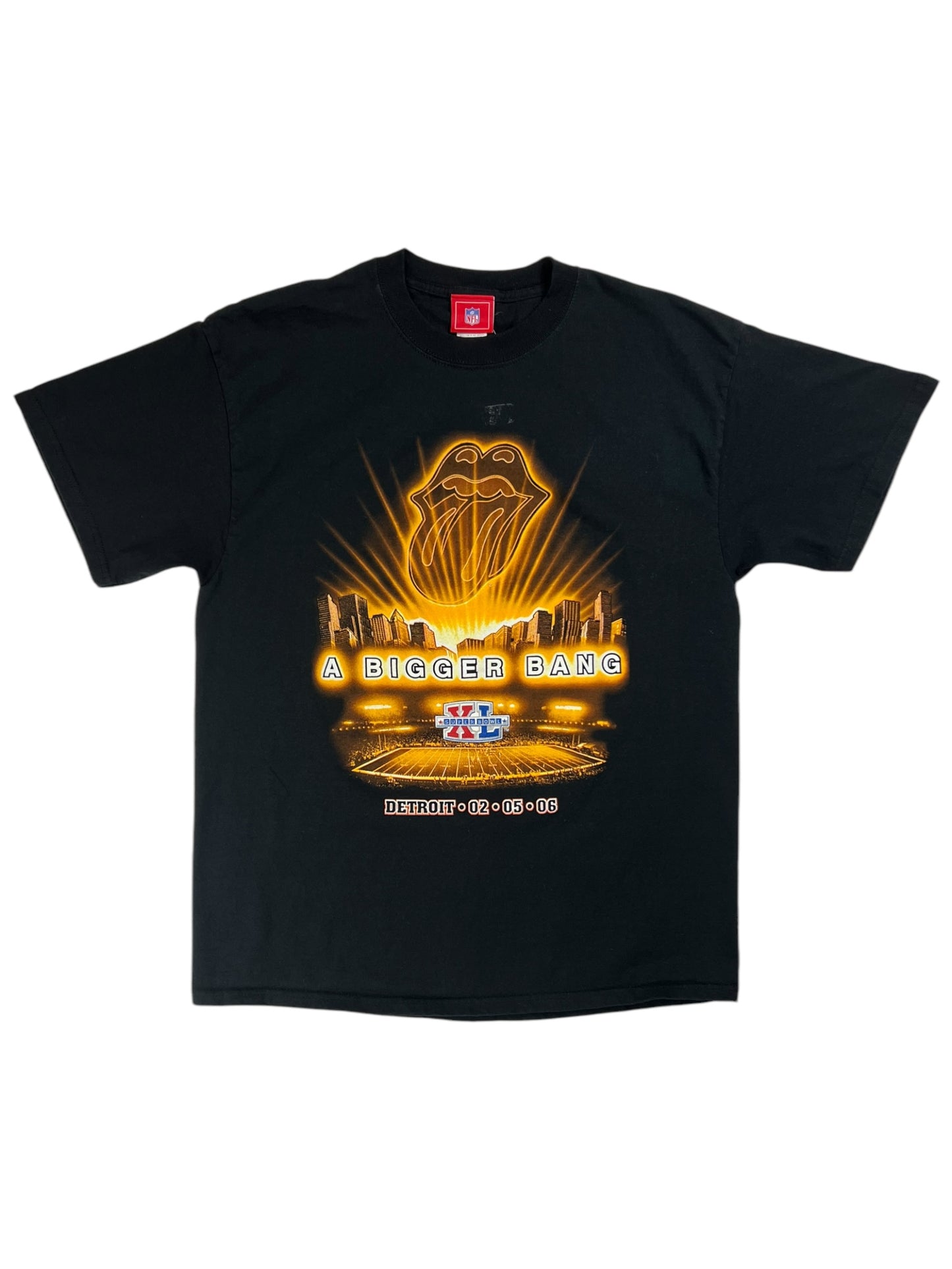 Vintage 2006 The Rolling Stones A Bigger Bang Super Bowl halftime show tee (M)