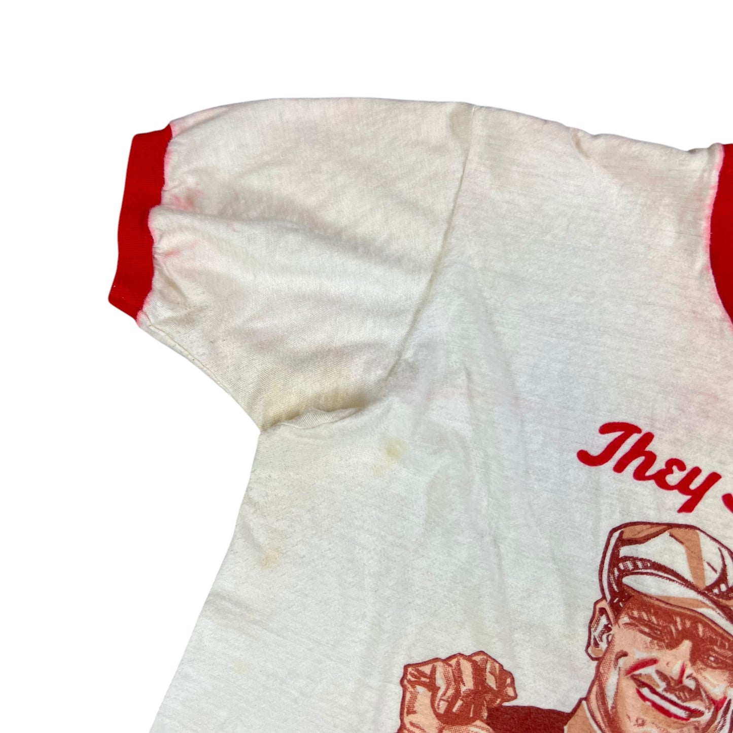 Vintage 1970s Chesterfield Cigarettes break through ringer tee (M/L)