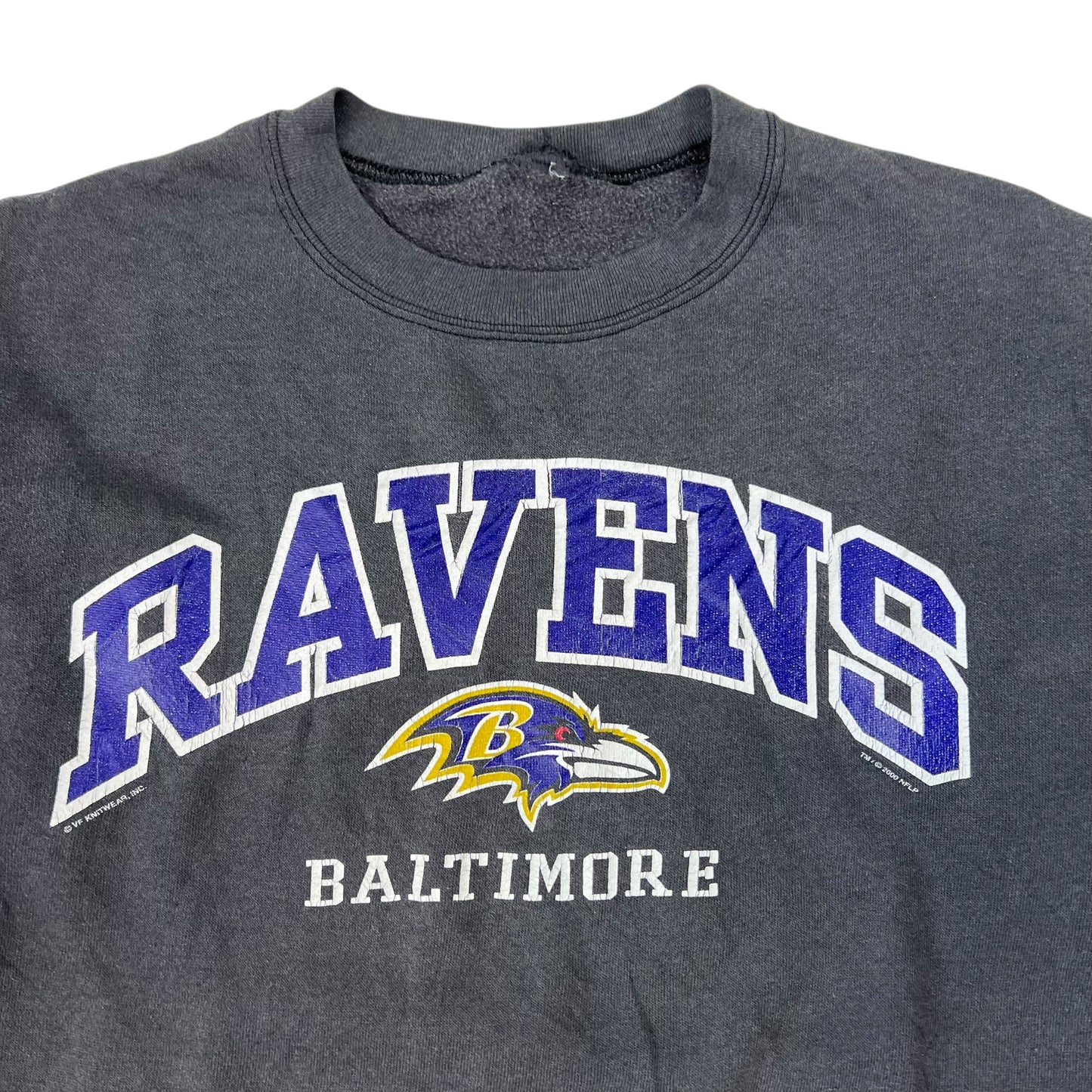 Vintage 2000 Baltimore Ravens faded crewneck (M)