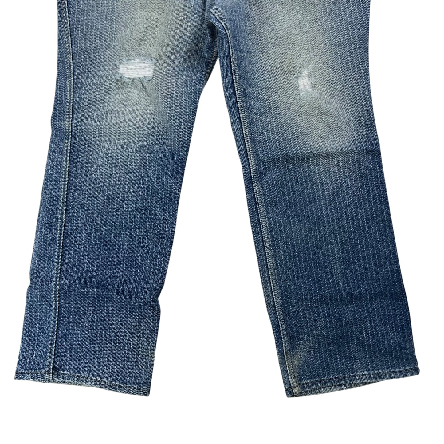 Vintage 1970s Levi’s Action Casuals striped denim jeans (36x27)