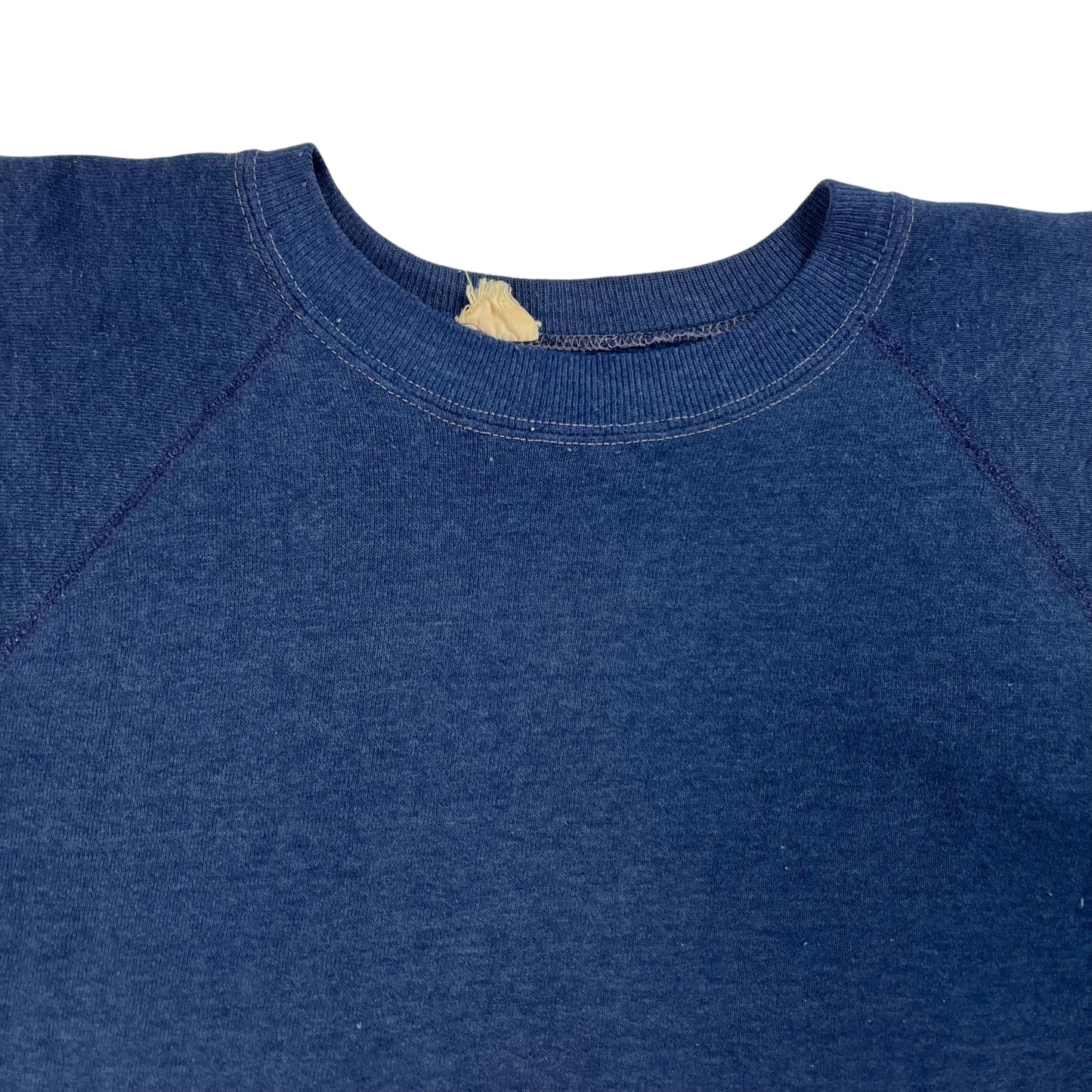 Vintage 1970s navy thrashed blank crewneck (M)