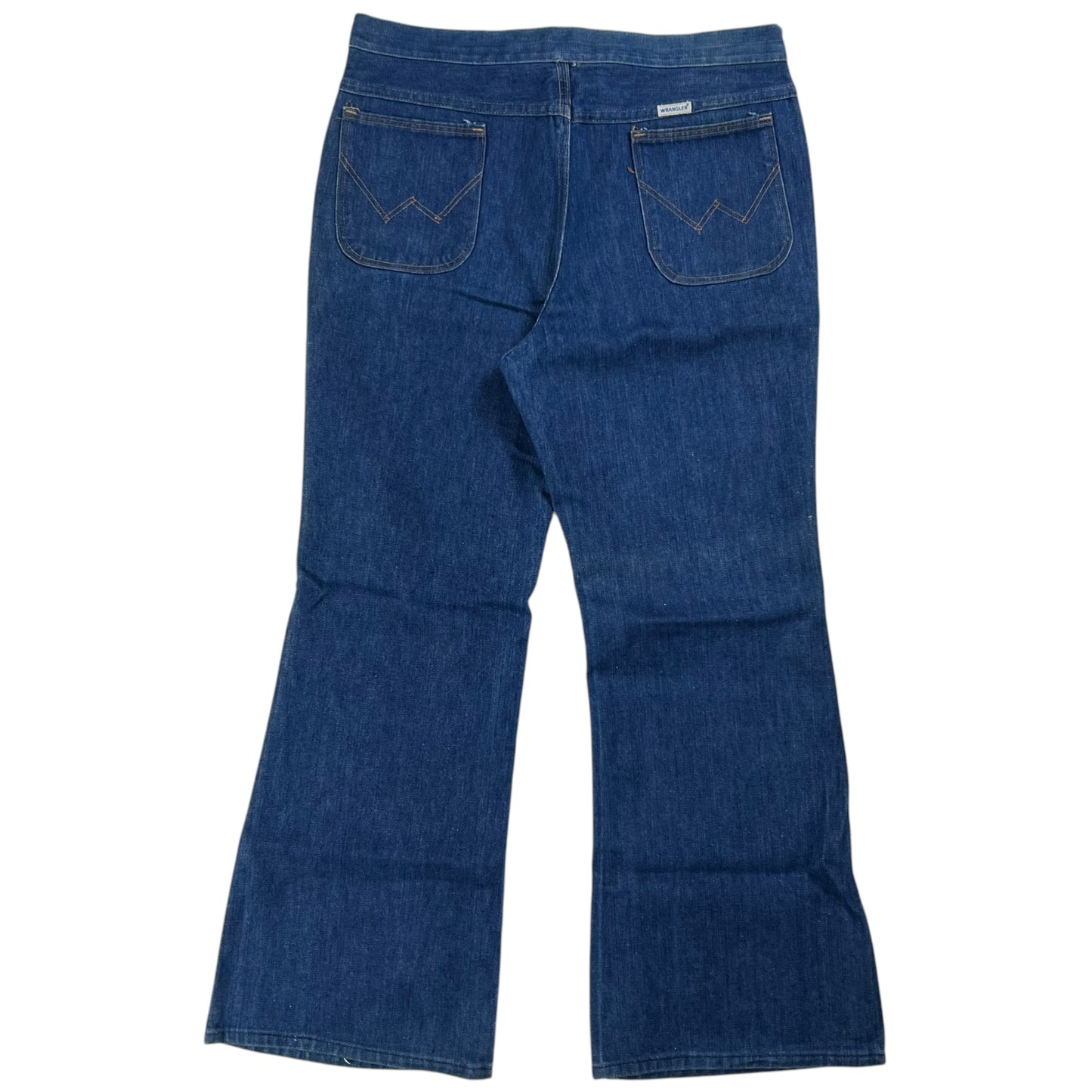 Vintage 1970s Wrangler bell bottom flare denim jeans (34x28)