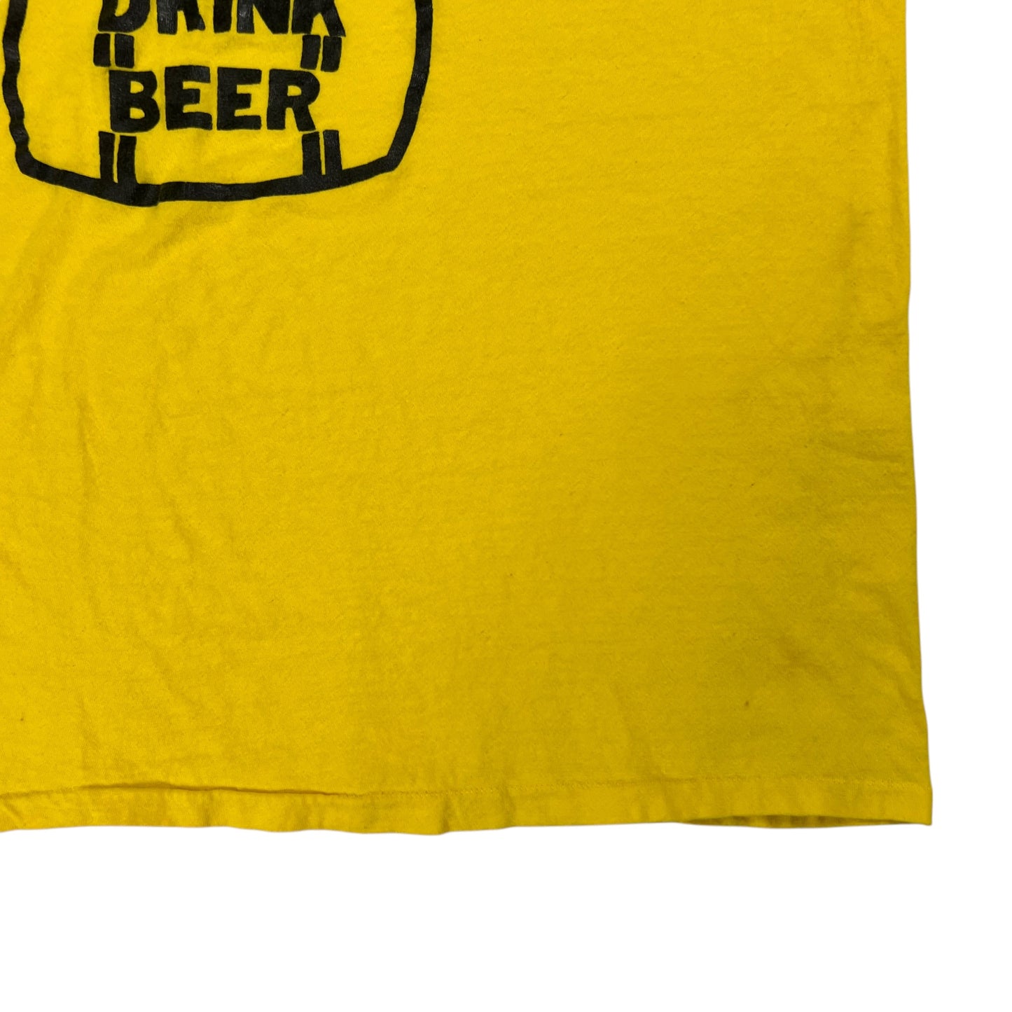 Vintage 1970s WATER IS POLLUTED DRINK BEER tee (L)