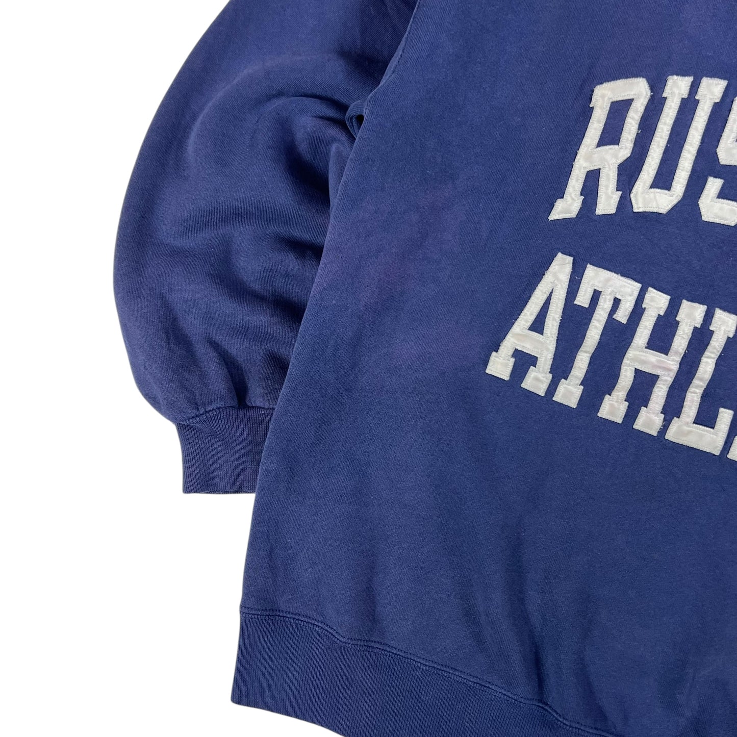 Vintage 90s Russell Athletic spellout faded crewneck (XL)