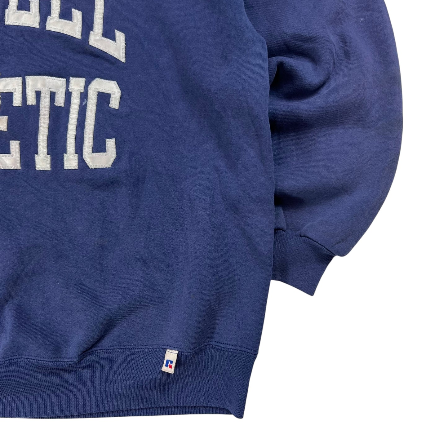 Vintage 90s Russell Athletic spellout faded crewneck (XL)