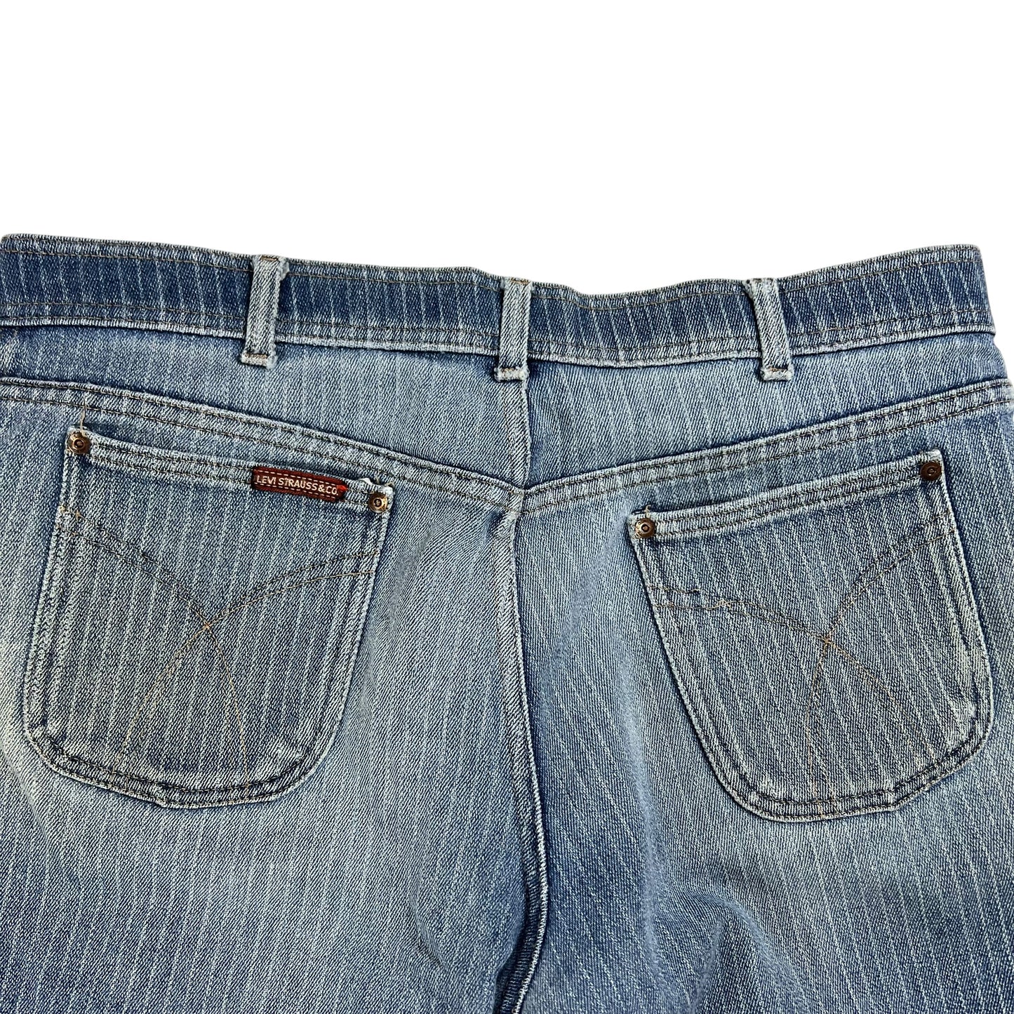 Vintage 1970s Levi’s Action Casuals striped denim jeans (36x27)