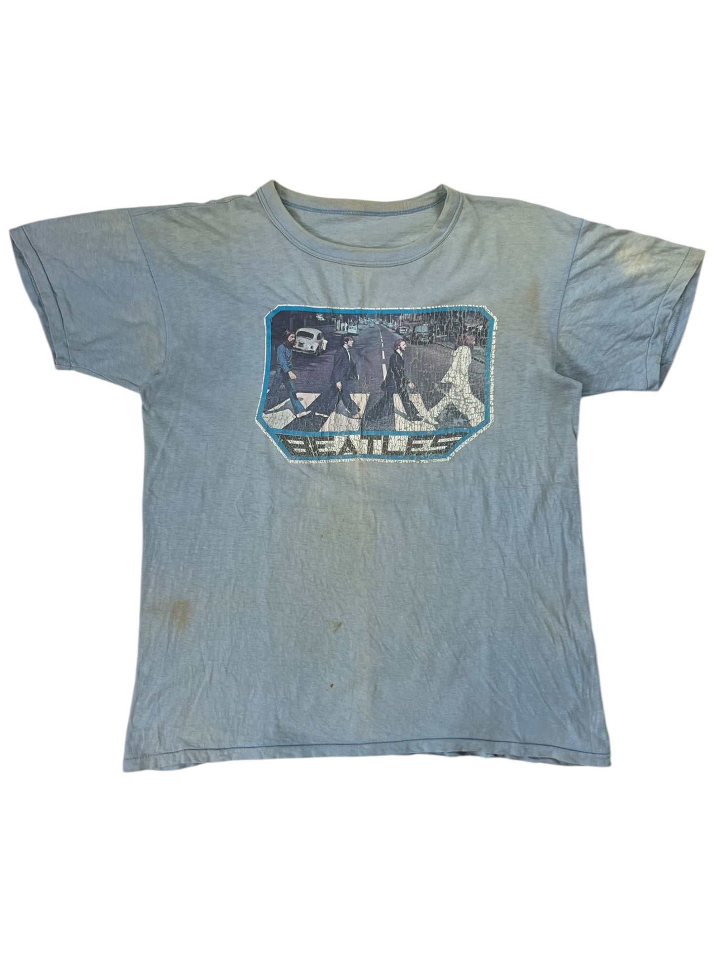 Vintage 1970s The Beatles Abbey Road faded band tee (M/L)