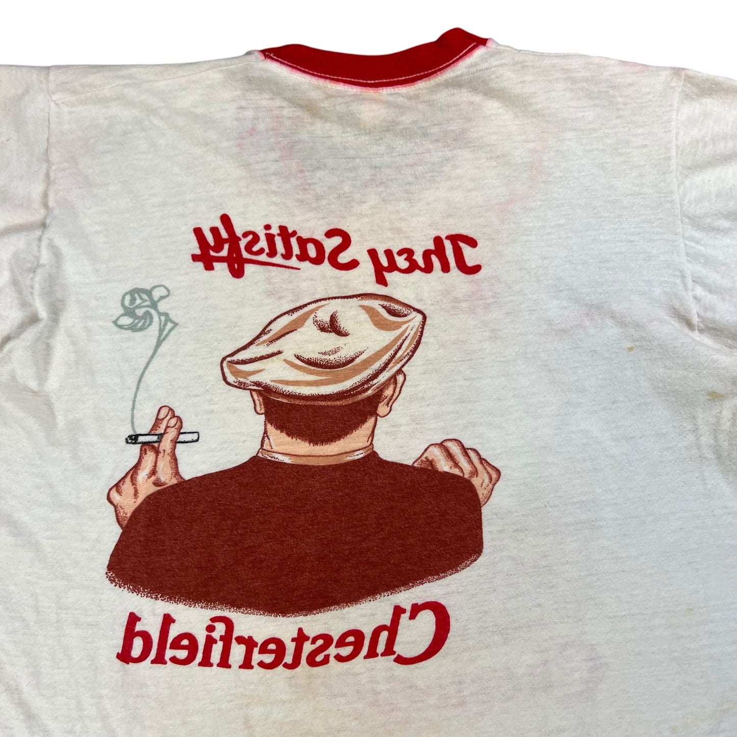 Vintage 1970s Chesterfield Cigarettes break through ringer tee (M/L)