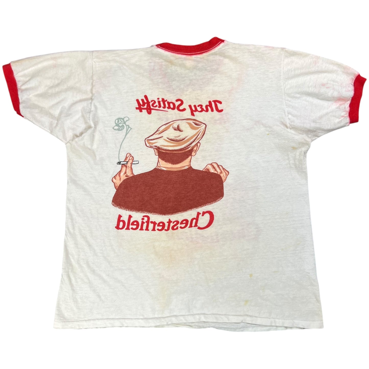 Vintage 1970s Chesterfield Cigarettes break through ringer tee (M/L)