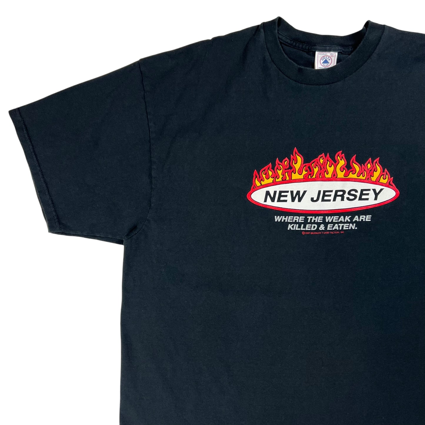 Vintage 1997 New Jersey “WHERE THE WEAK ARE KILLED & EATEN.” tee (XL)