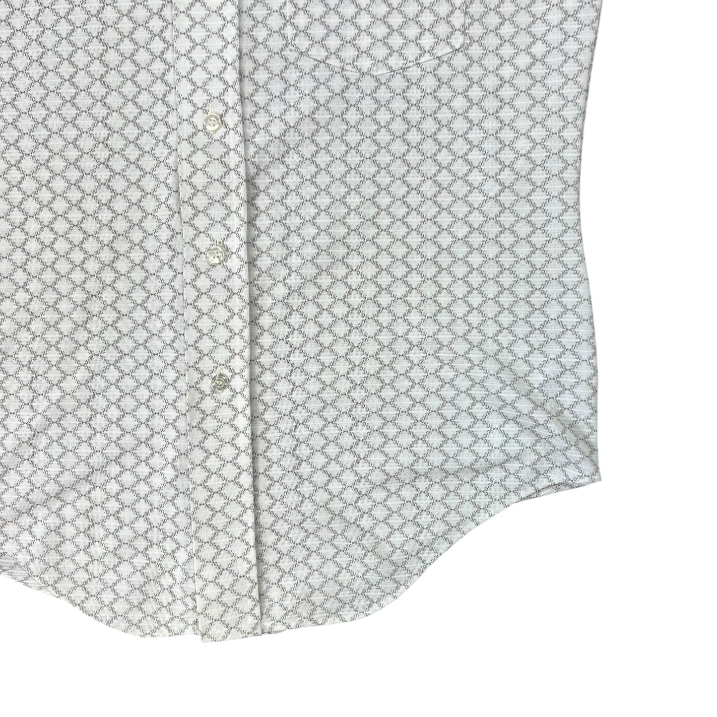 Vintage 1970s Arrow Knits checkered button up shirt (L)