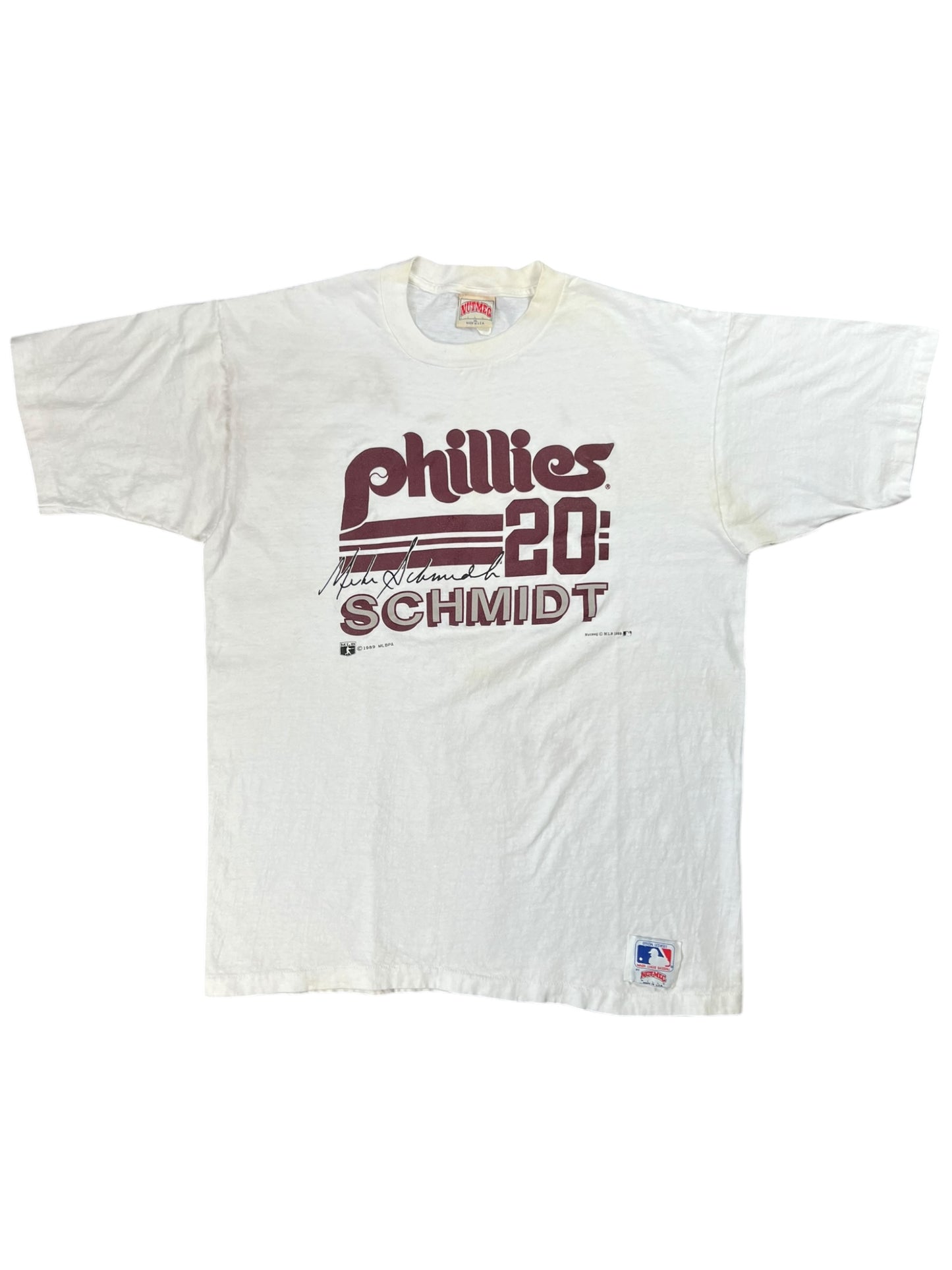 Vintage 1989 Nutmeg Philadelphia Phillies Mike Schmidt tee (XL)