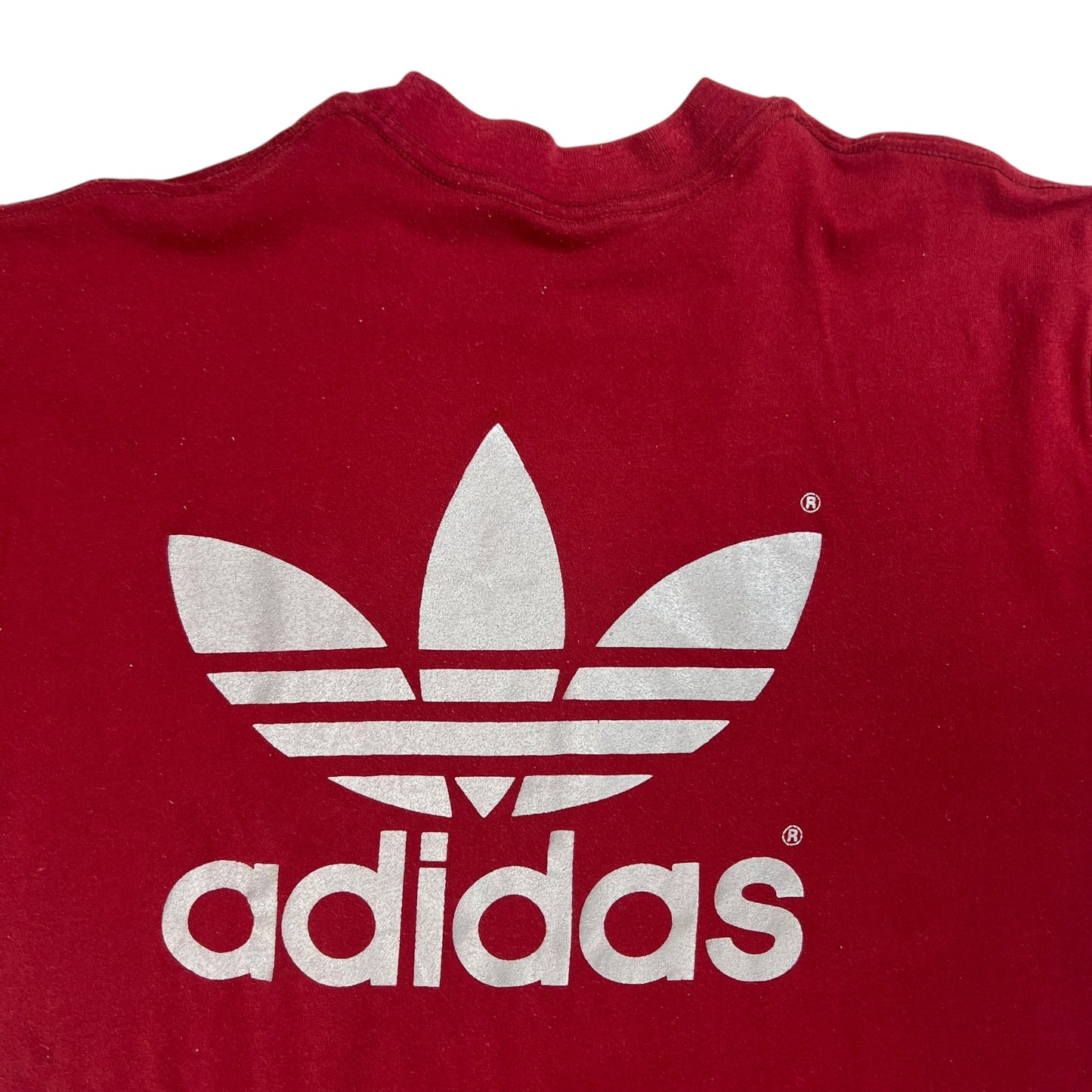Vintage 80s Adidas trefoil logo tee (M/L)