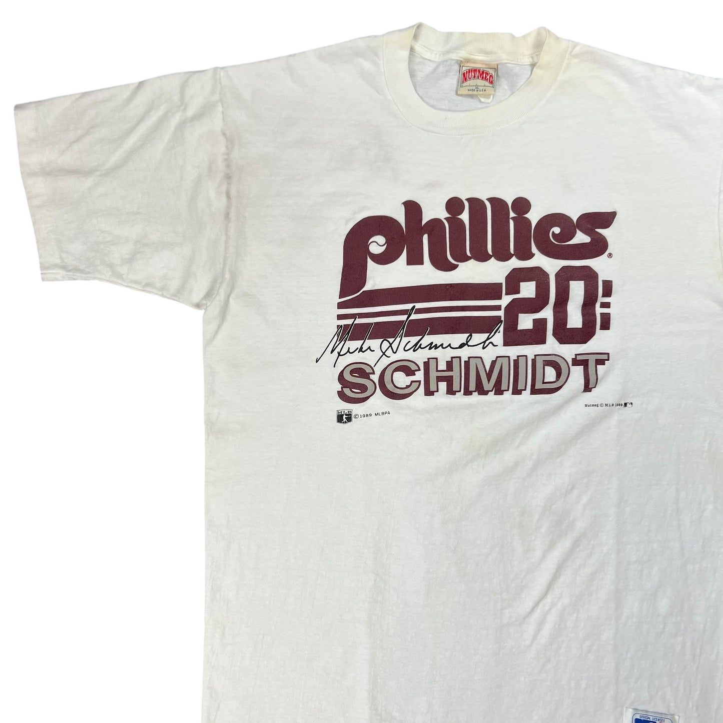 Vintage 1989 Nutmeg Philadelphia Phillies Mike Schmidt tee (XL)