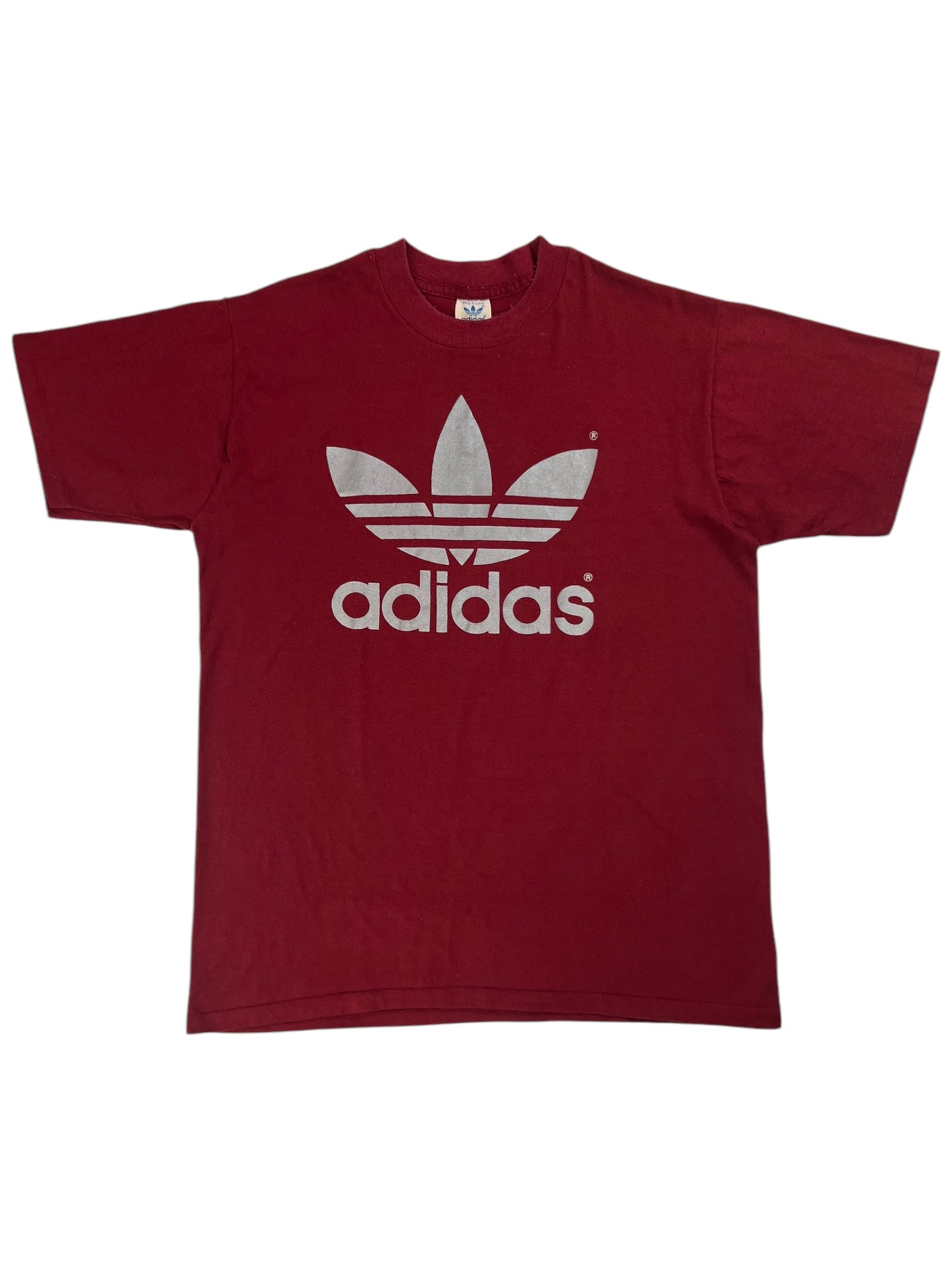 Vintage 80s Adidas trefoil logo tee (M/L)