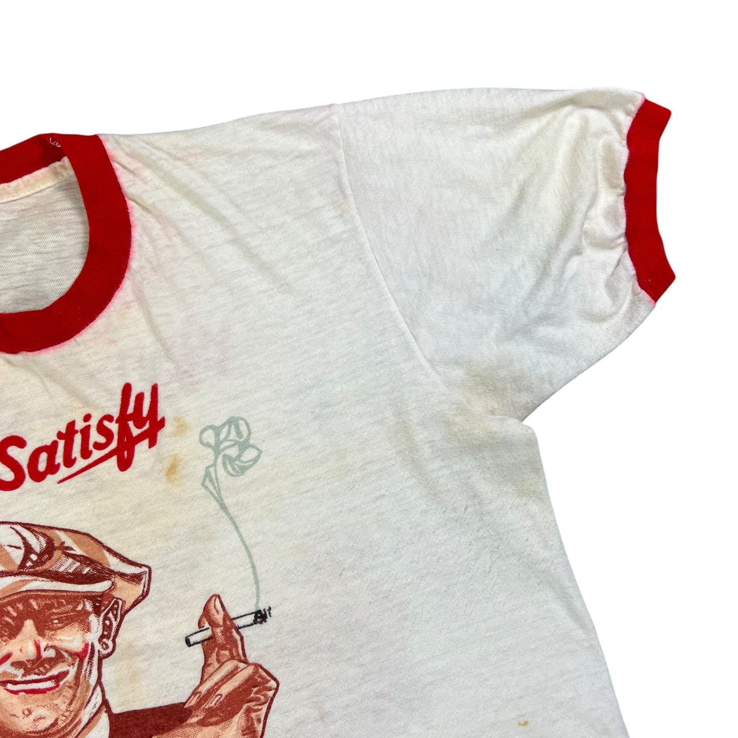 Vintage 1970s Chesterfield Cigarettes break through ringer tee (M/L)