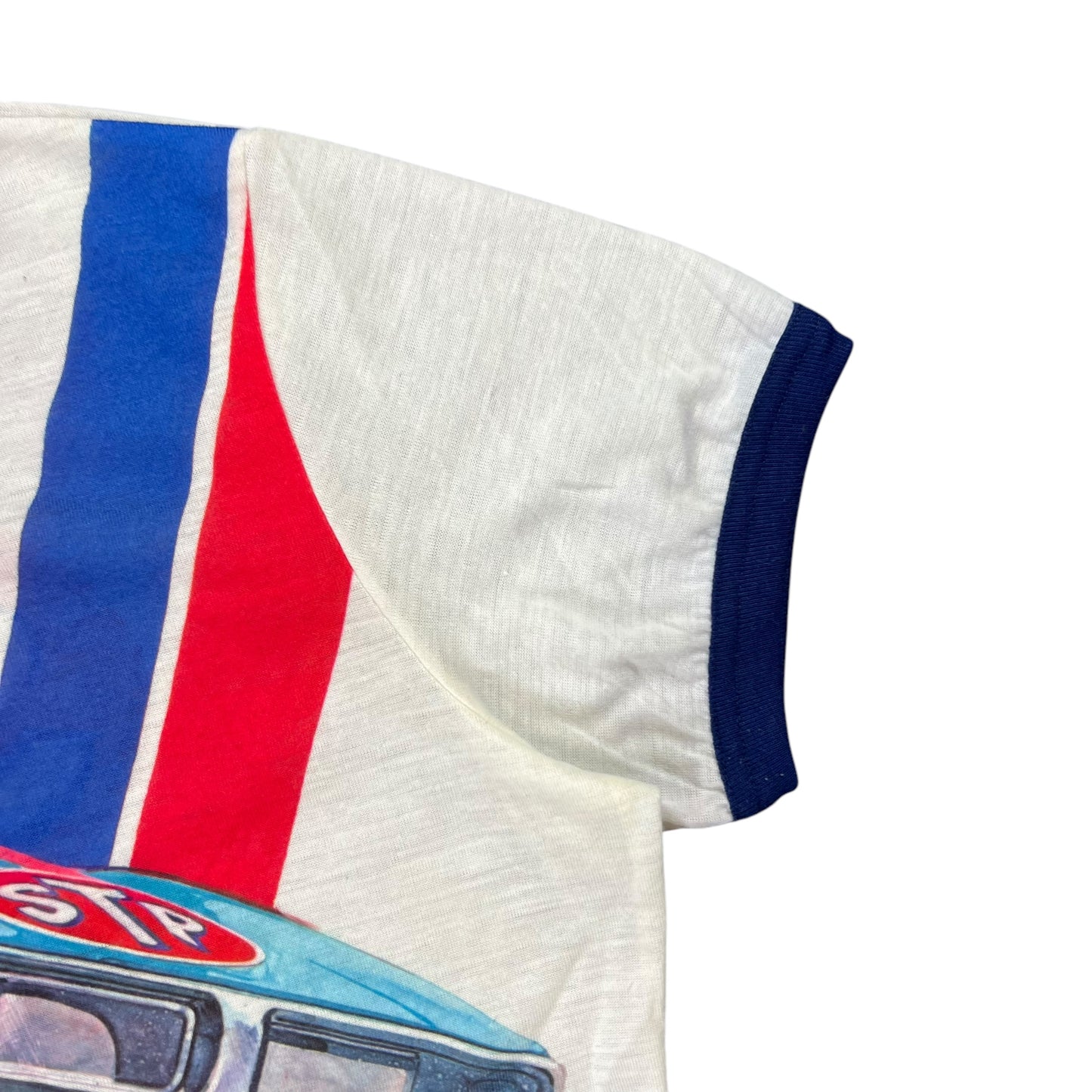 Vintage 1970s STP Racing Team all over print tee (M)