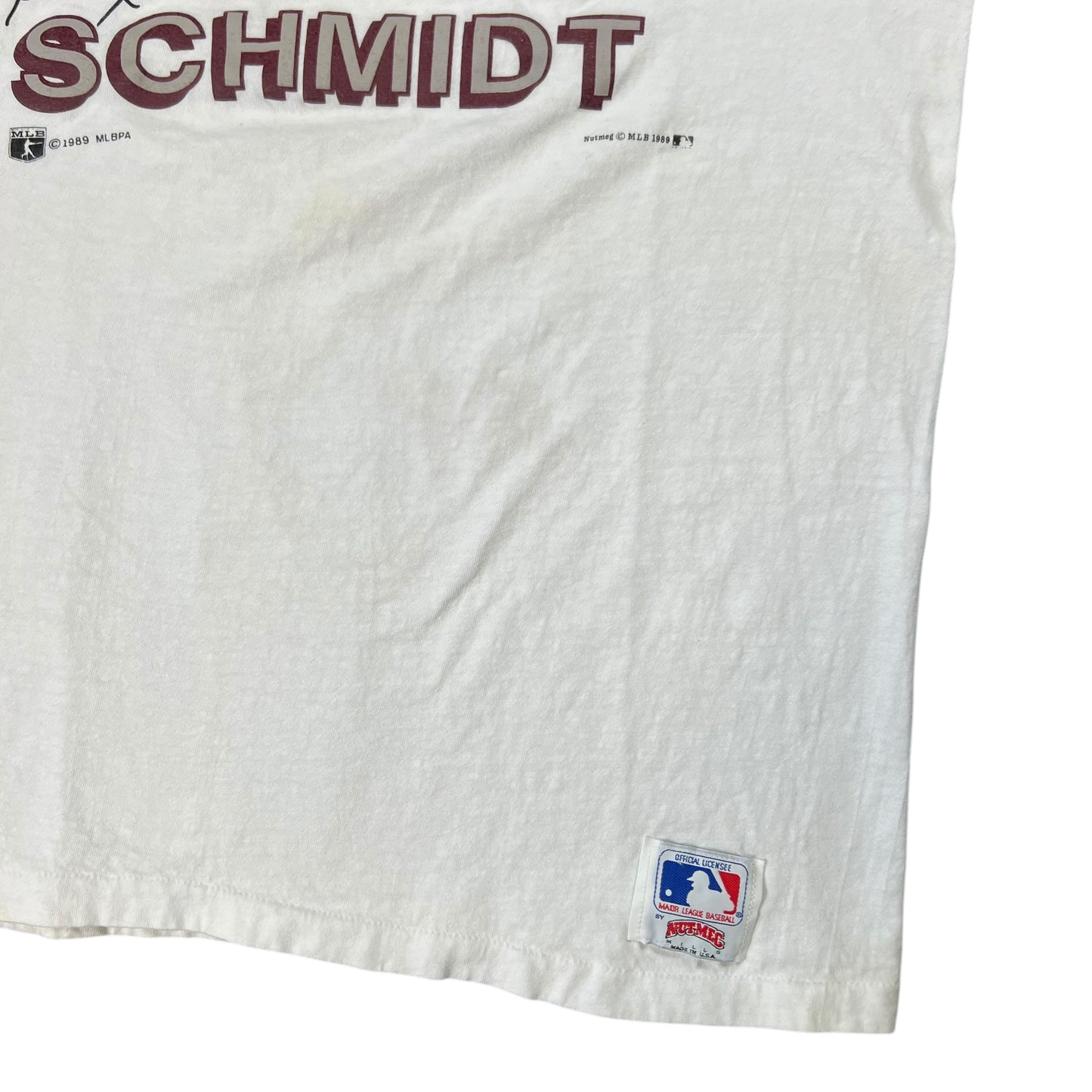 Vintage 1989 Nutmeg Philadelphia Phillies Mike Schmidt tee (XL)