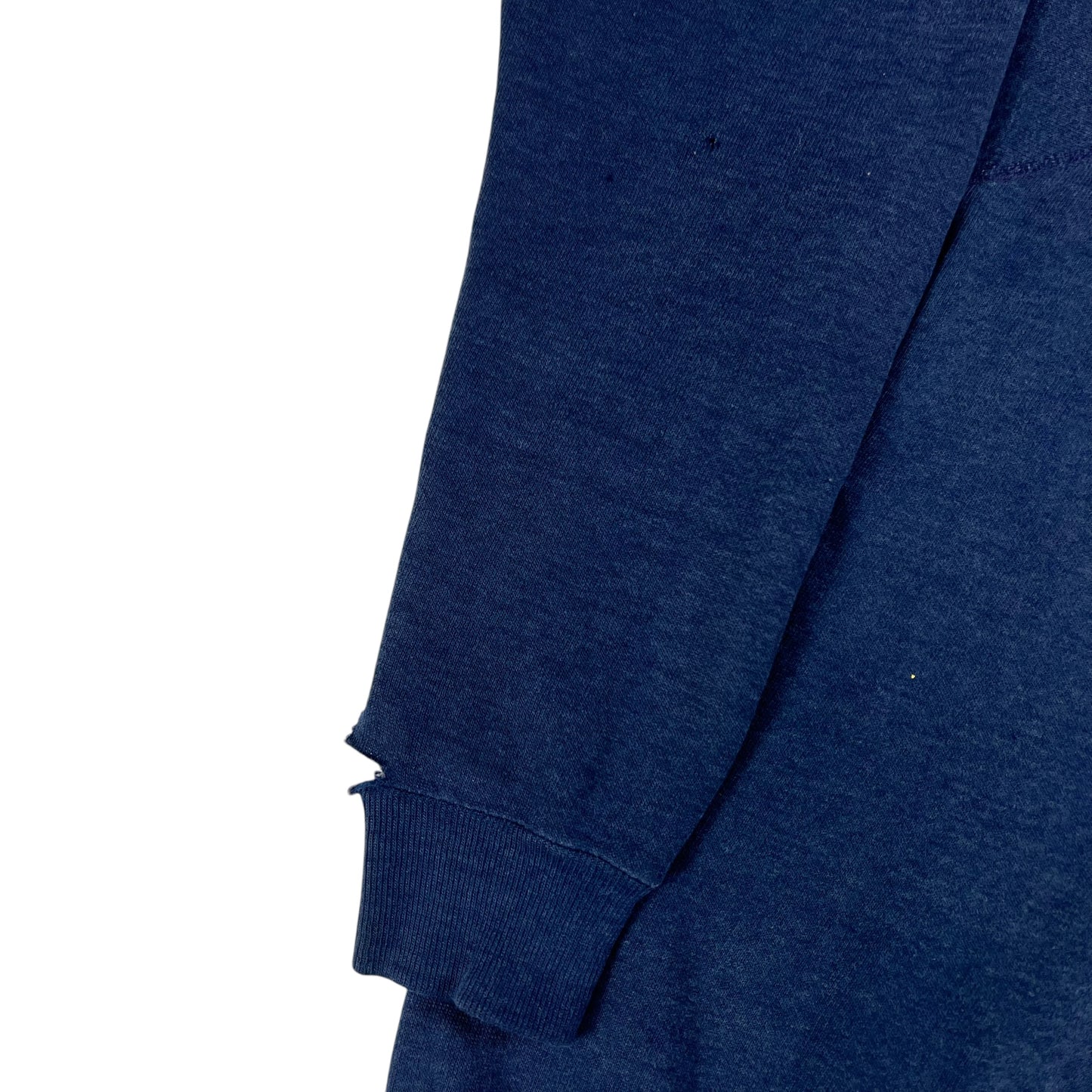 Vintage 1970s navy thrashed blank crewneck (M)