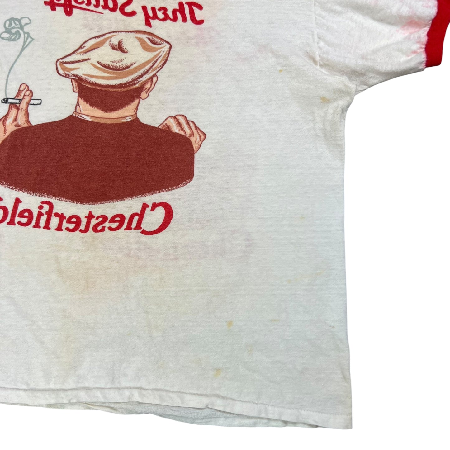 Vintage 1970s Chesterfield Cigarettes break through ringer tee (M/L)
