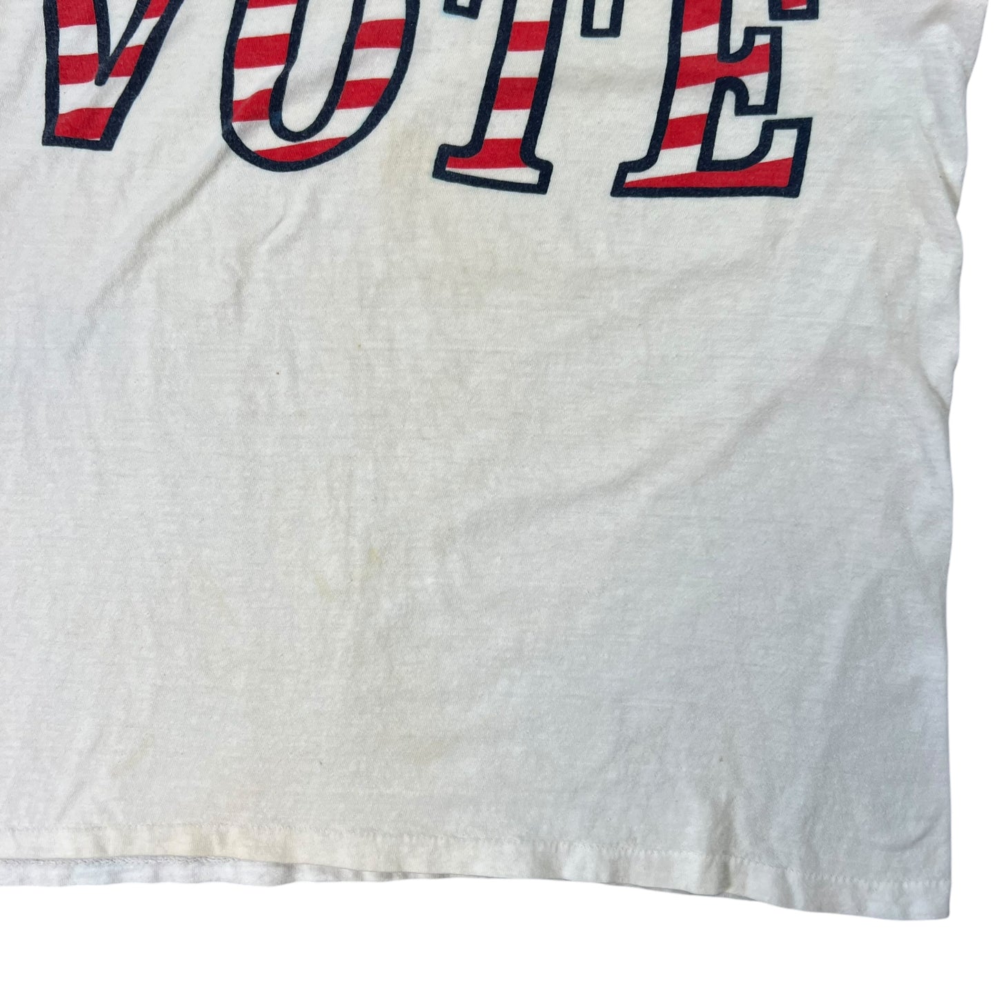 Vintage 1970s VOTE ringer tee (M)