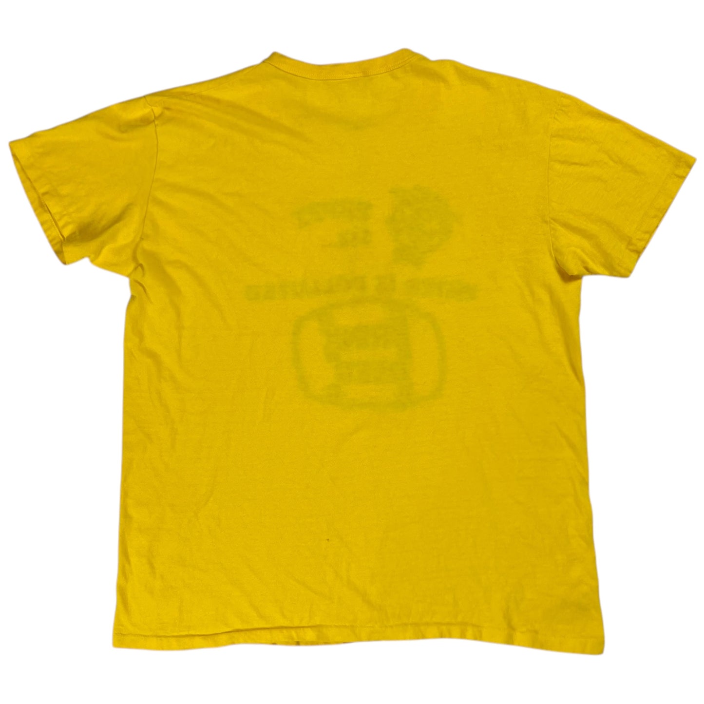 Vintage 1970s WATER IS POLLUTED DRINK BEER tee (L)