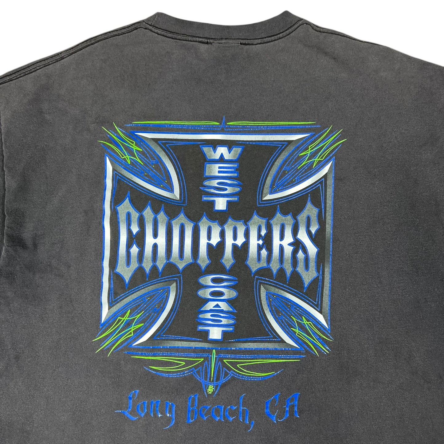 Vintage Y2K West Coast Choppers Jesse James faded biker tee (XL)