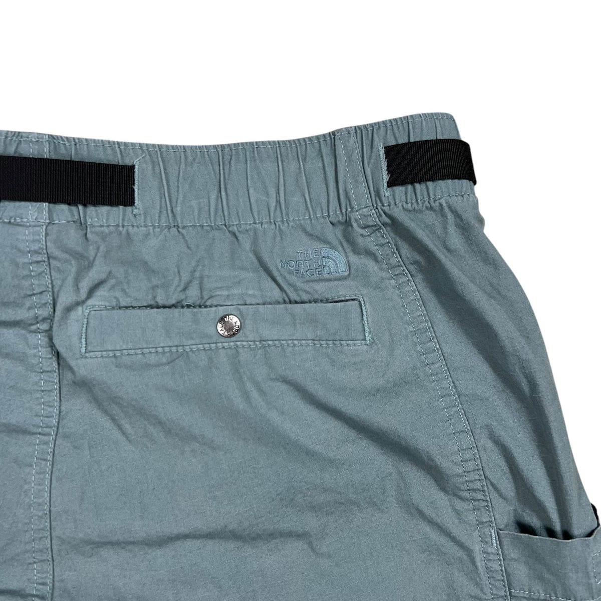 Y2K The North Face cotton blue cargo hiking shorts (M)