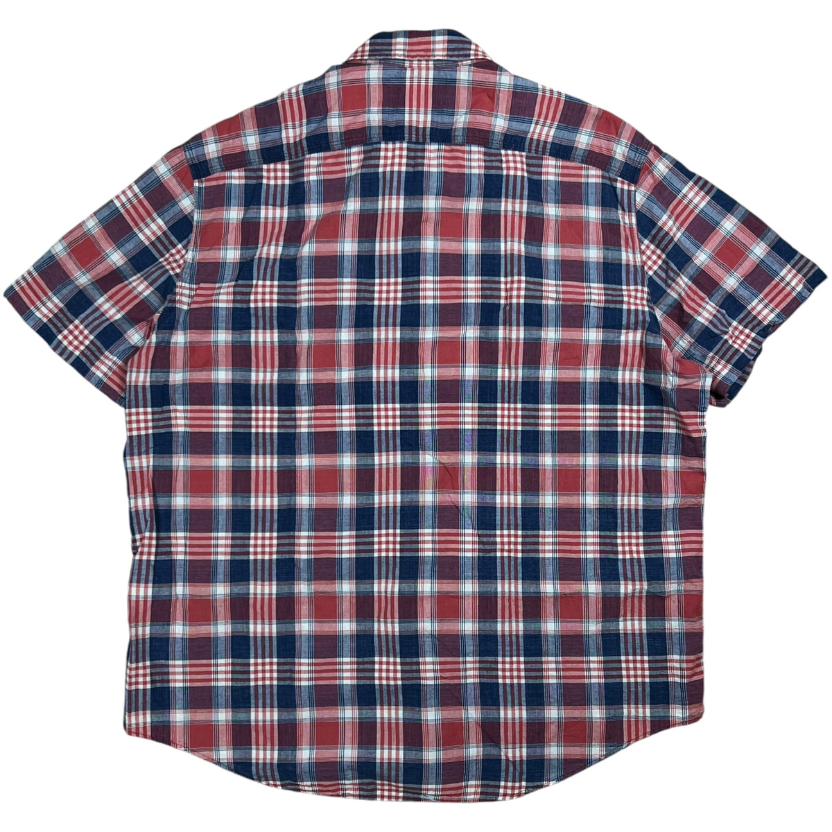 Polo Country Ralph Lauren Indian Madras woven short sleeve button down shirt (XL)