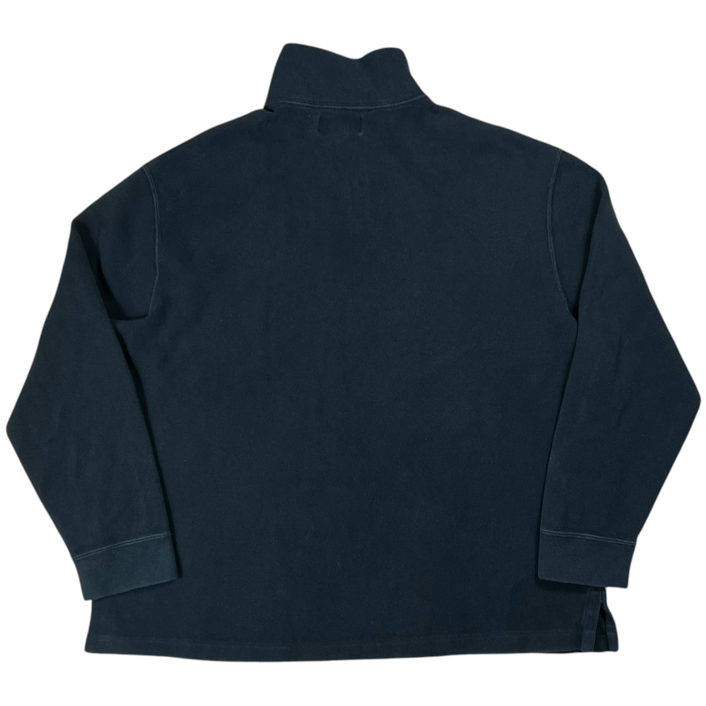 Vintage 90s Polo Ralph Lauren mini horse black 1/4 zip crewneck (XL)