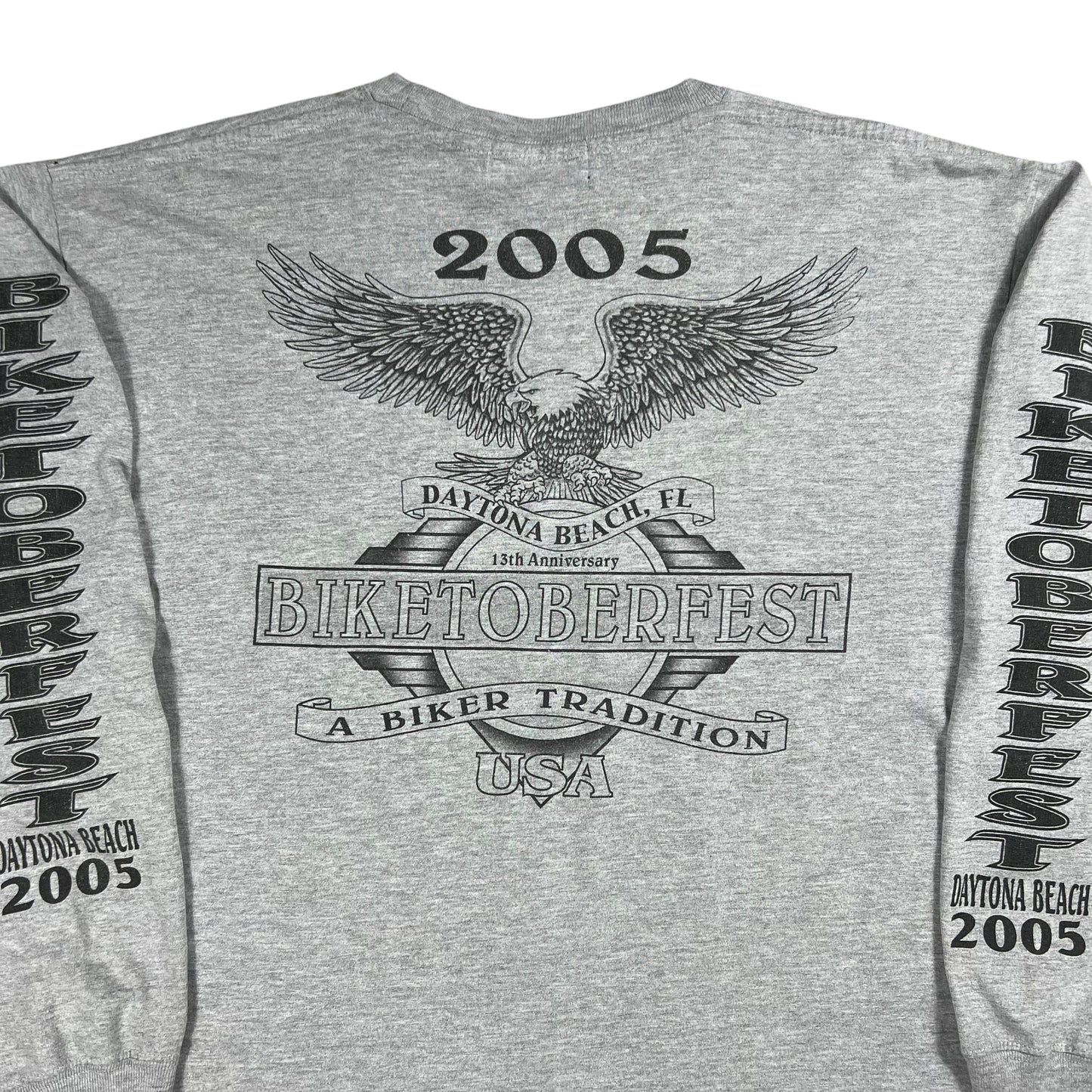 Vintage 2005 Biketoberfest Daytona Biker Harley long sleeve print tee (L)