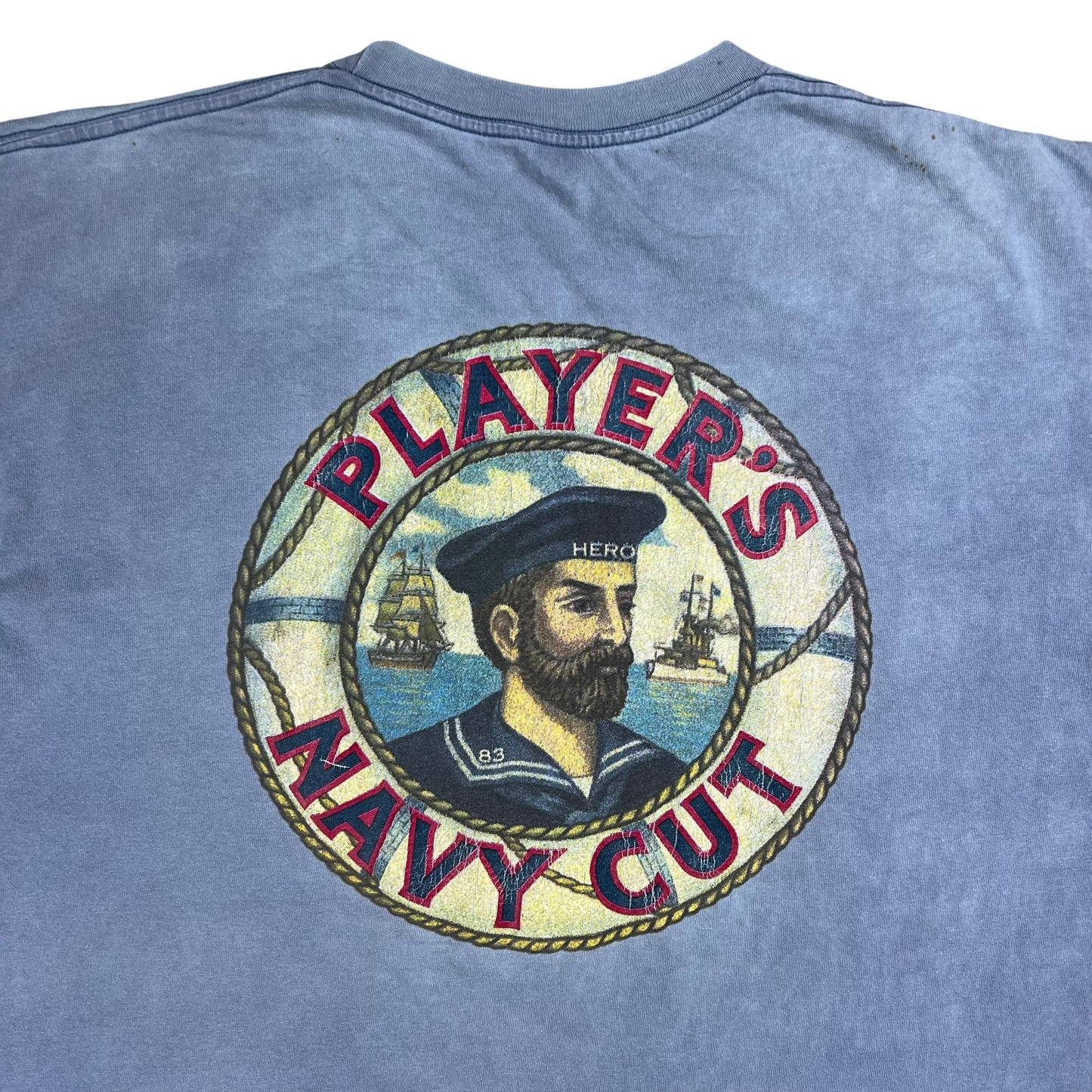 Vintage 90s Player’s Navy Cut Cigarettes faded tee (XL)