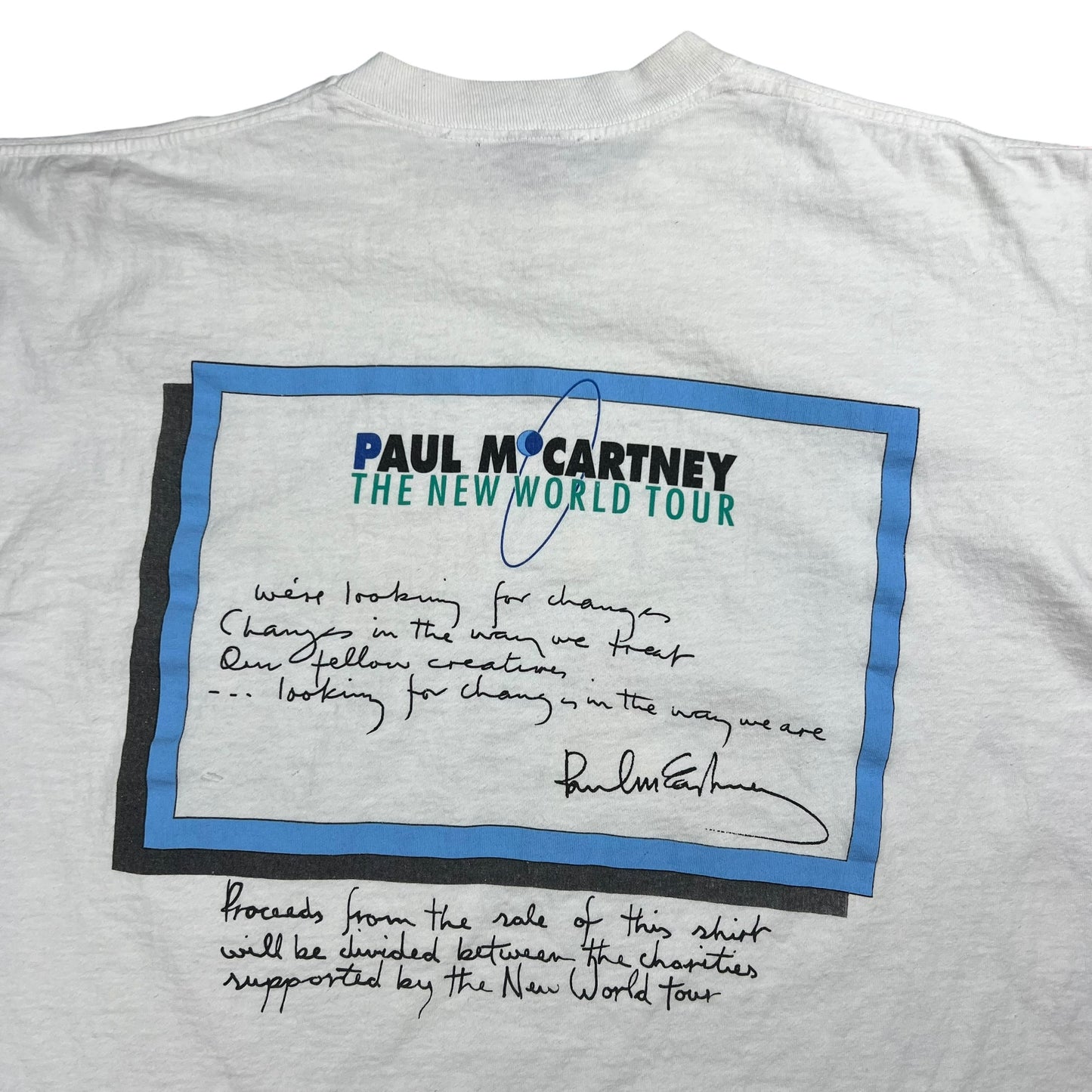 Vintage 1993 Paul McCartney Greetings From Planet Earth Band tee (L/XL)
