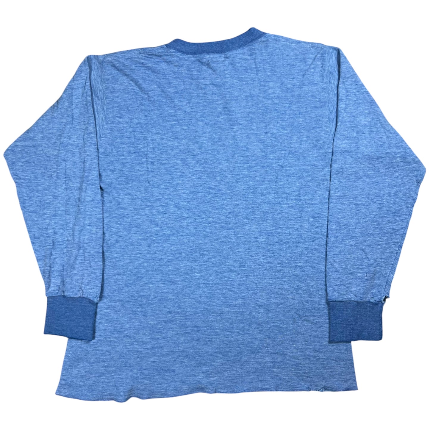 Vintage 1970s Duofold cotton faded distressed long sleeve thermal shirt (L)