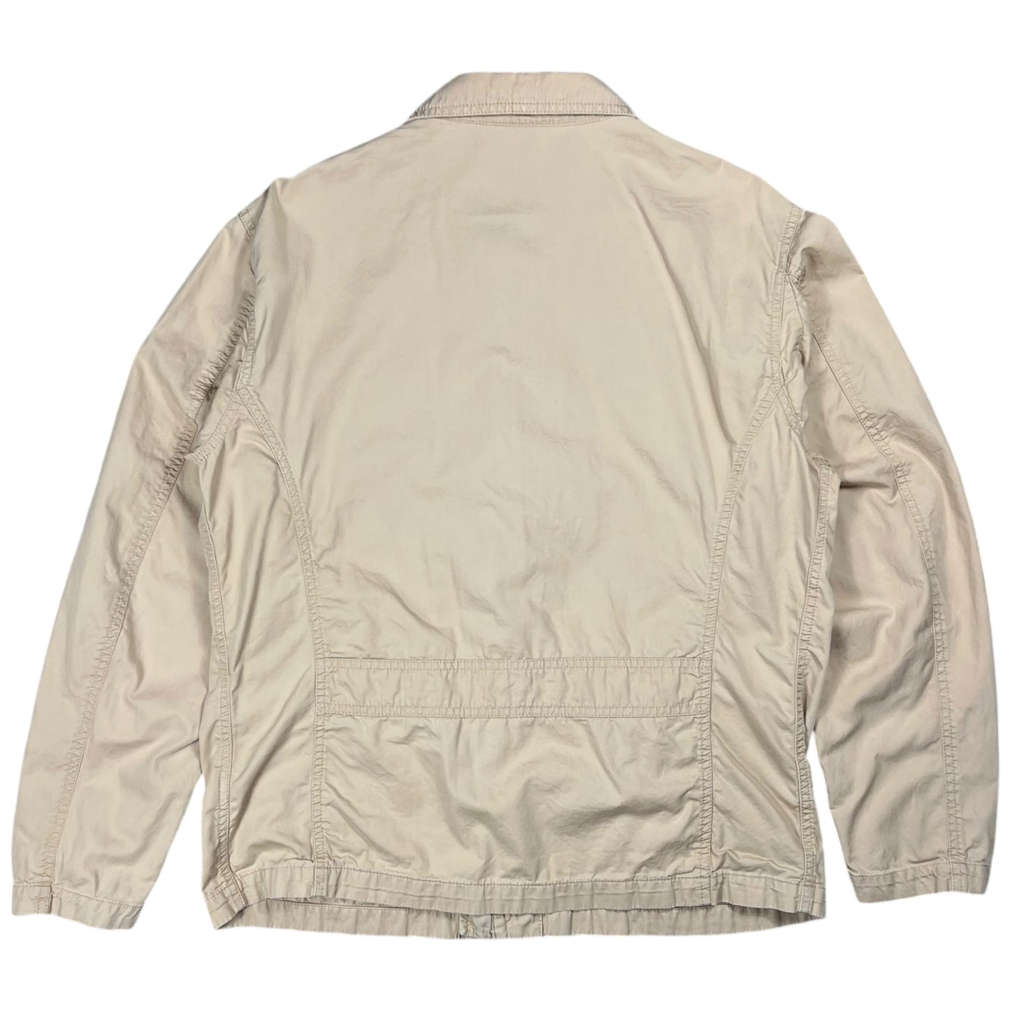 Vintage Y2K Banana Republic multi pocket zip up shirt jacket (L)