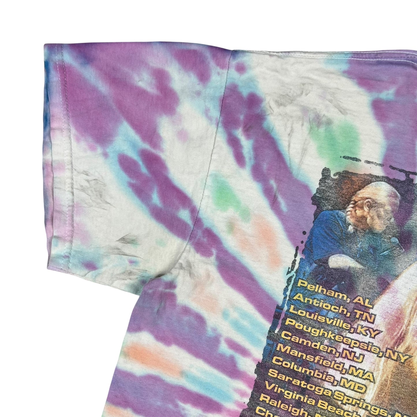 Vintage 90s Allman Brothers Band Derek Trucks tie dye band tee (L)