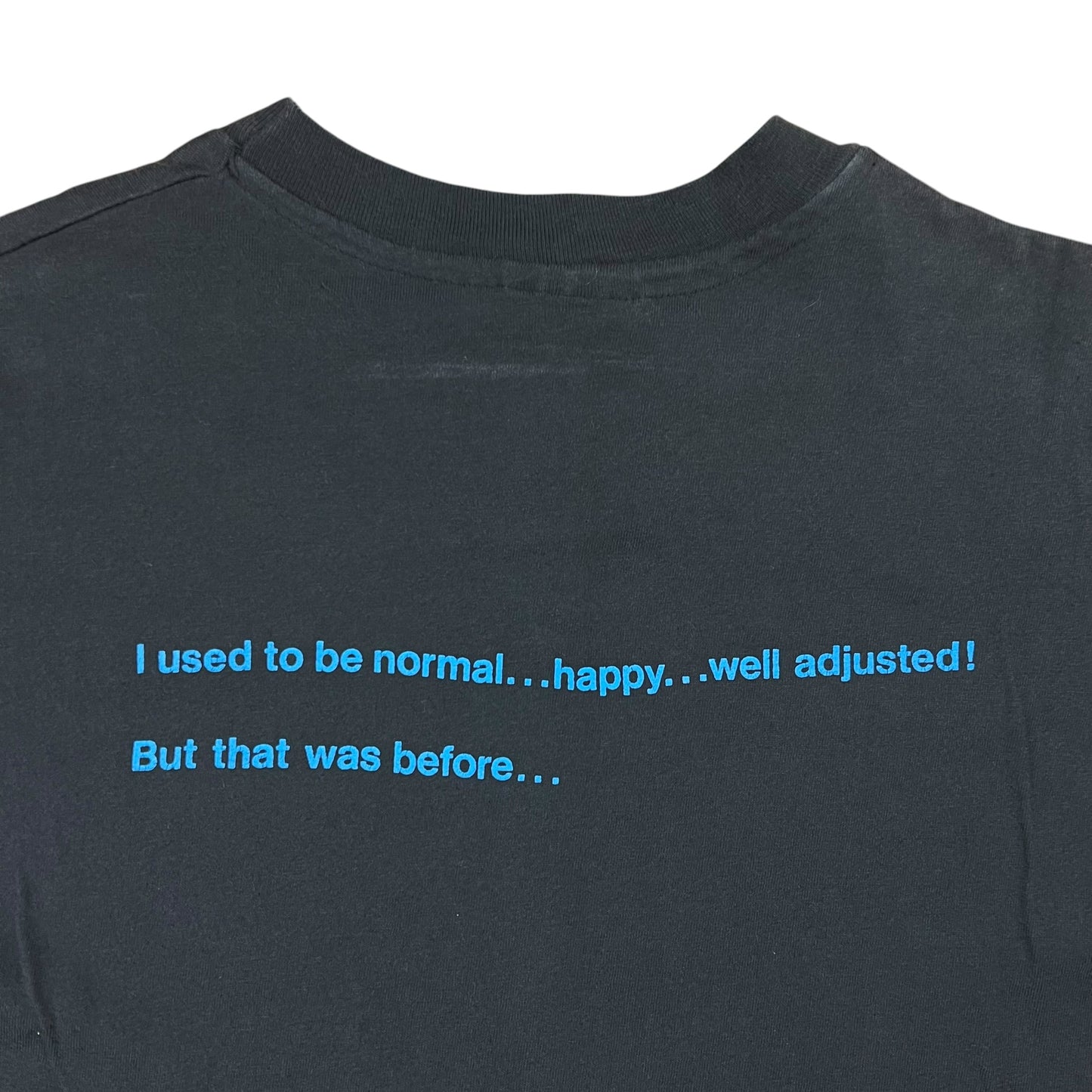 Vintage 90s The Job That Ate My Brain anti work faded tee (L)