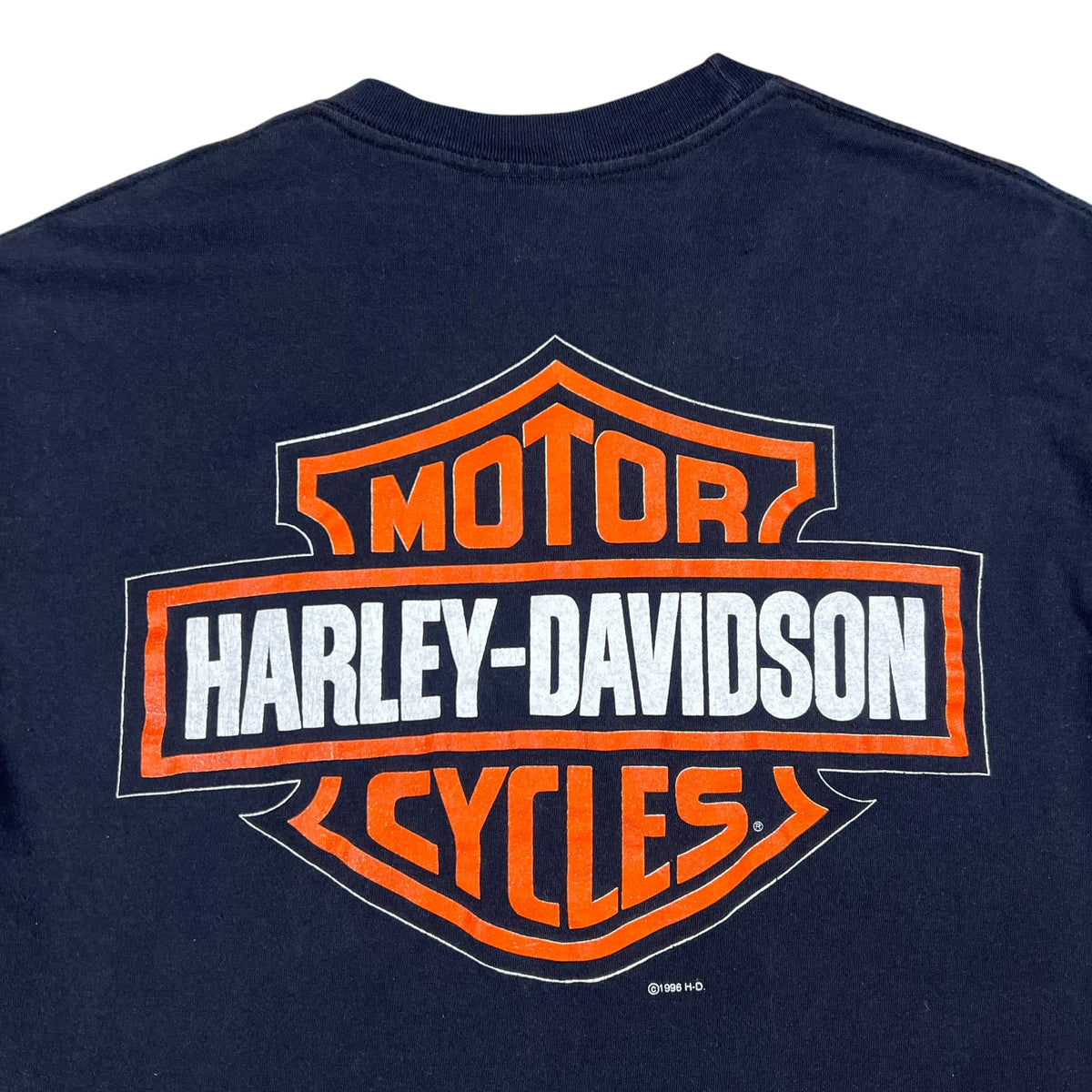 Vintage 1996 Nothing Sounds Like A Harley Davidson big print biker tee (M)