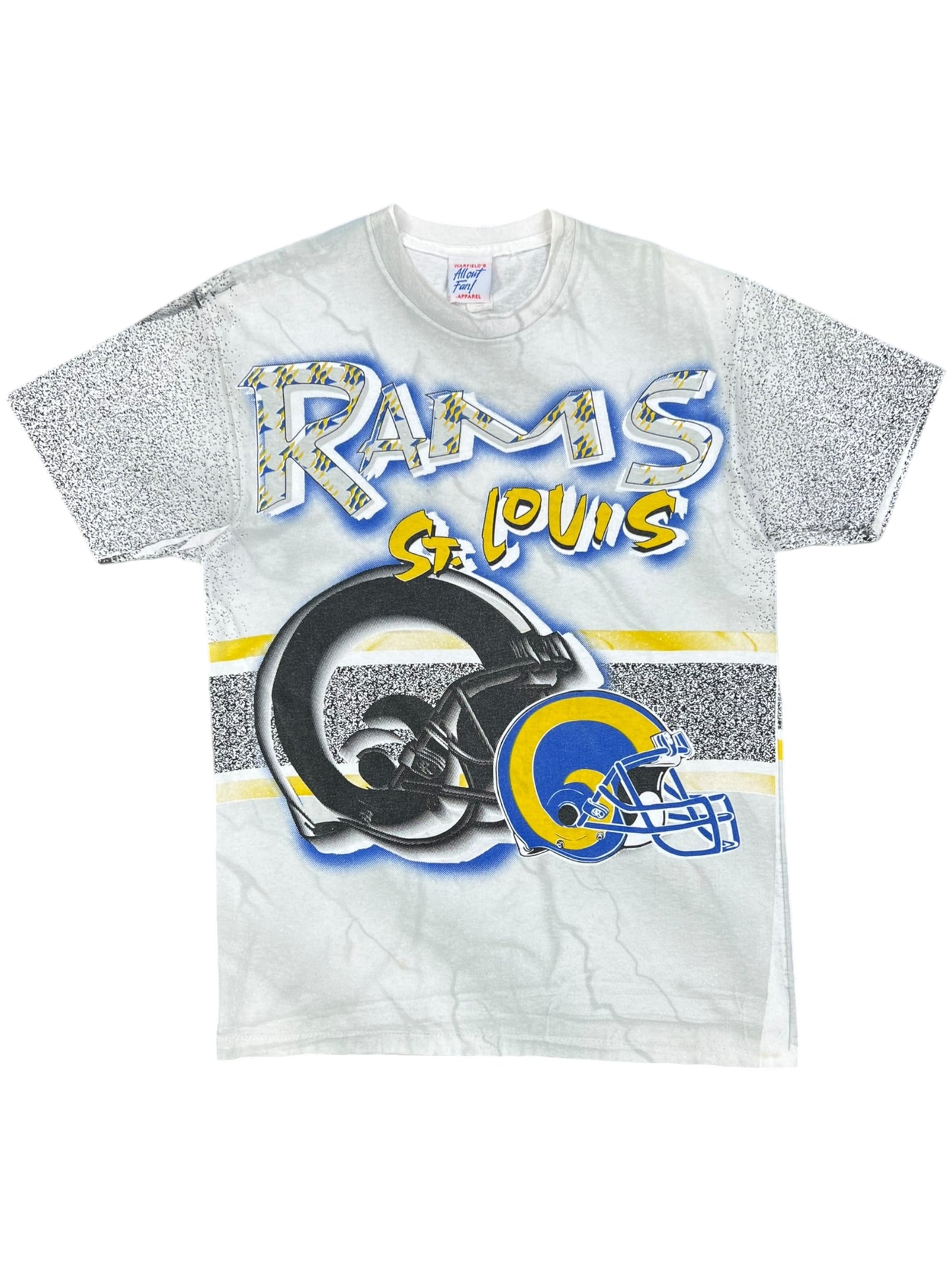 Vintage 90s St. Louis Rams all over print tee (L)