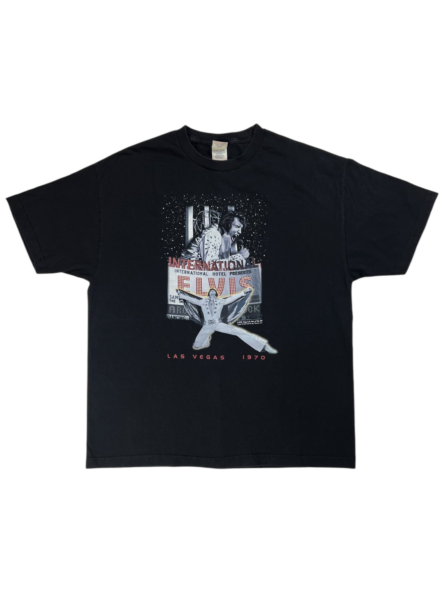 Vintage Y2K Elvis Presley Las Vegas 1970 tee (XL)
