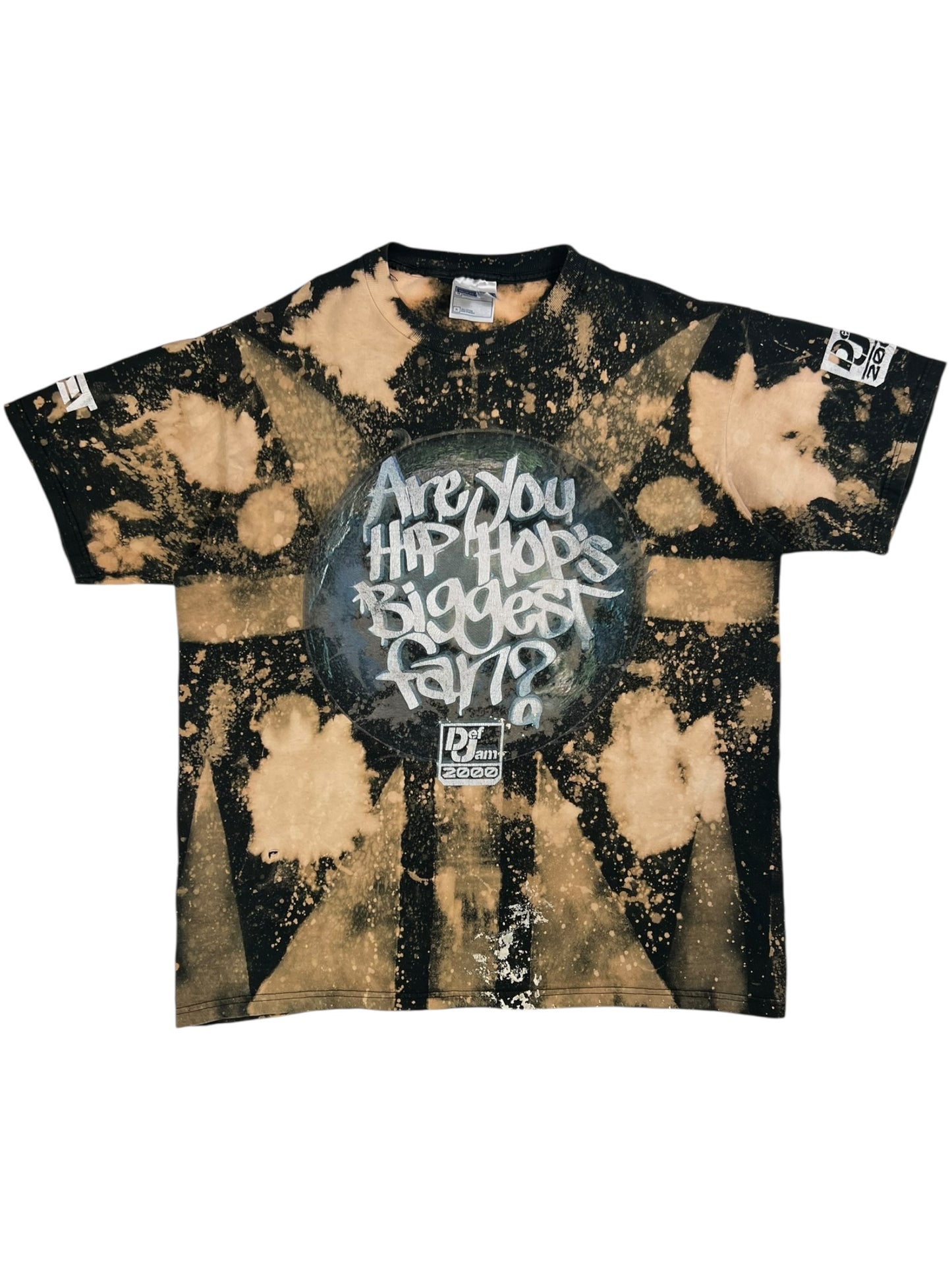 Vintage 2000 Def Jam Are You Hip Hops Biggest Fan? Acid wash rap tee (XL)