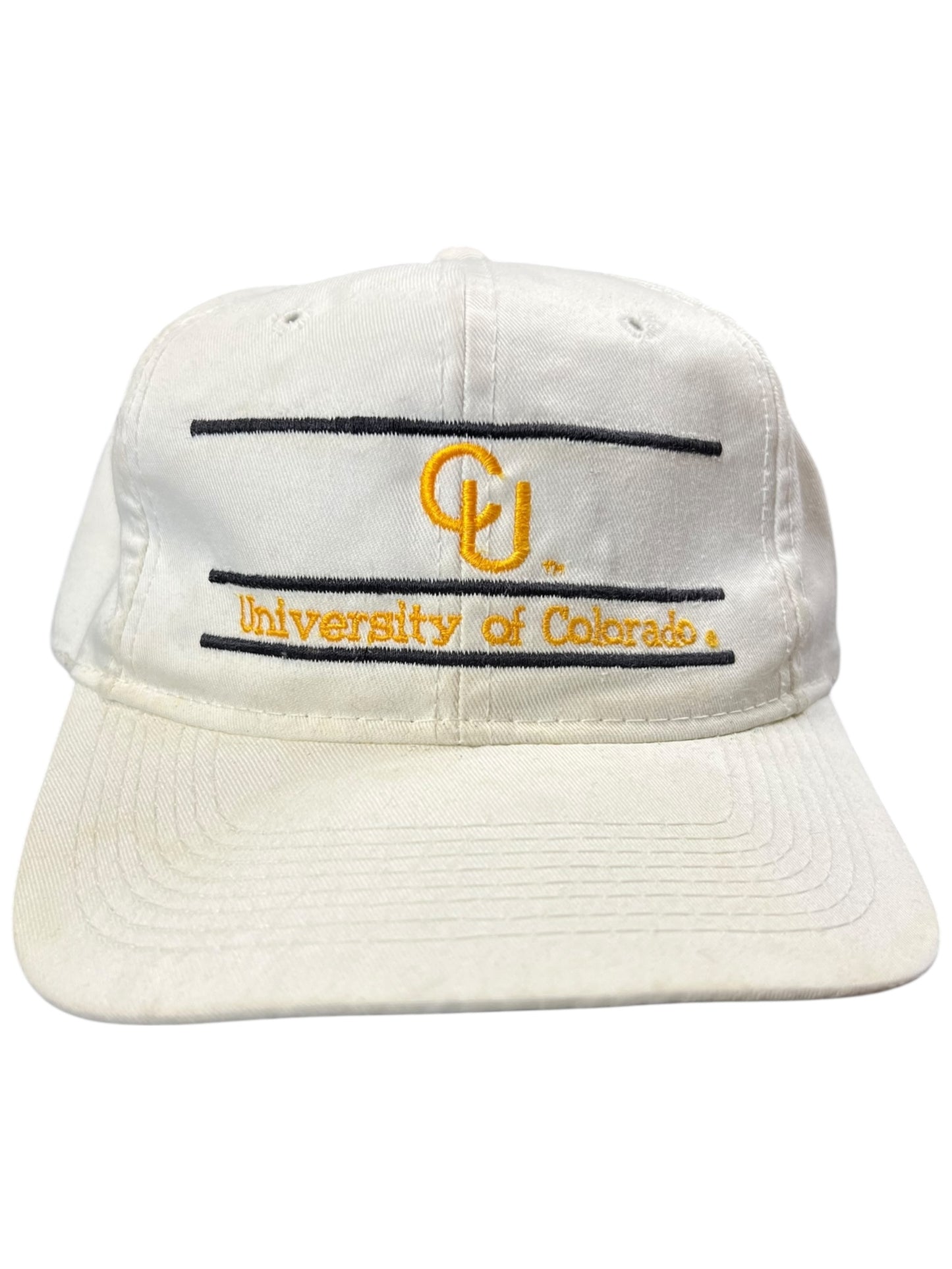 Vintage 90s The Game University of Colorado Buffaloes split bar SnapBack