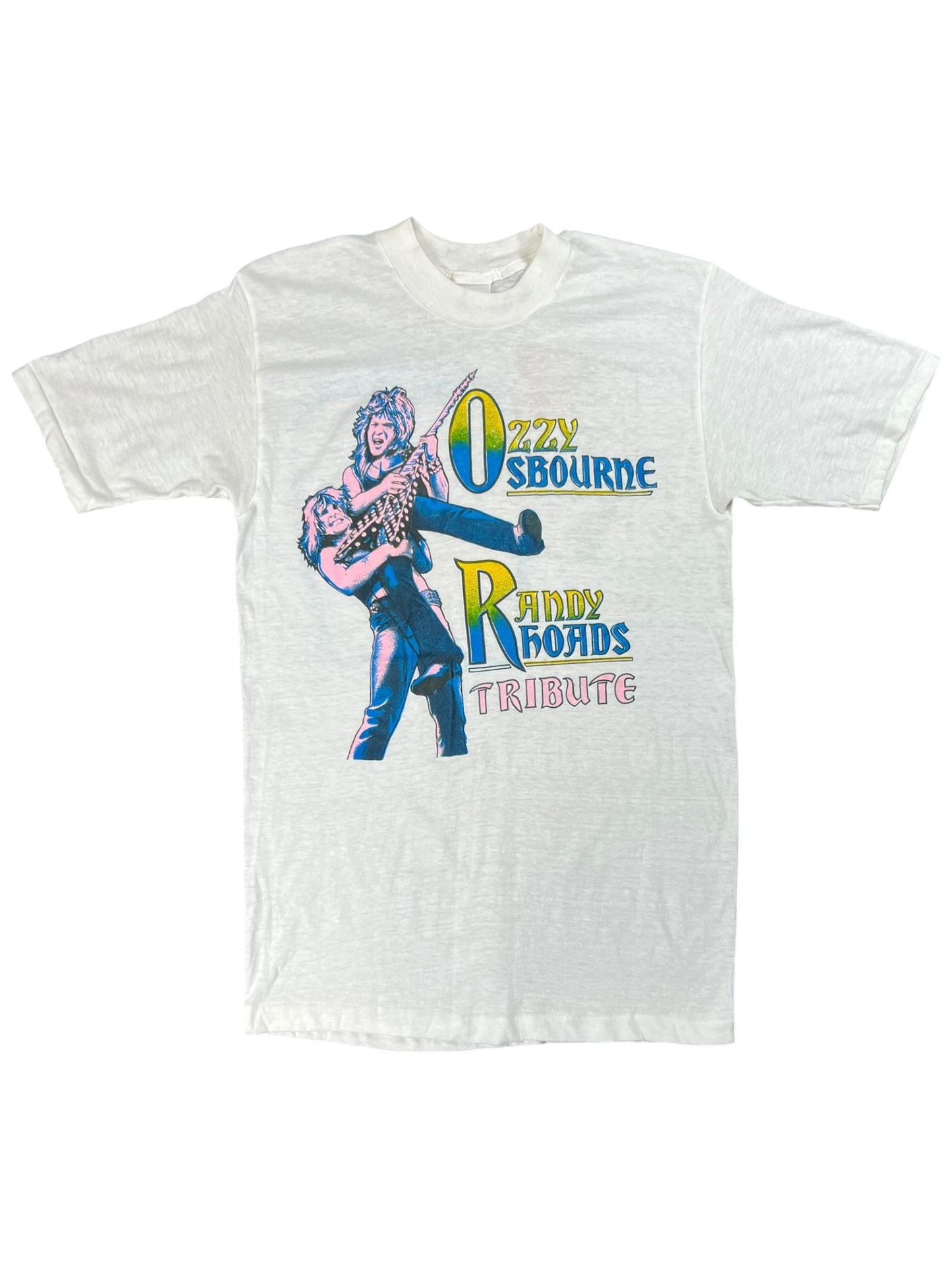 Vintage 1982 Ozzy Osbourne Randy Rhoads memorial tee (M)
