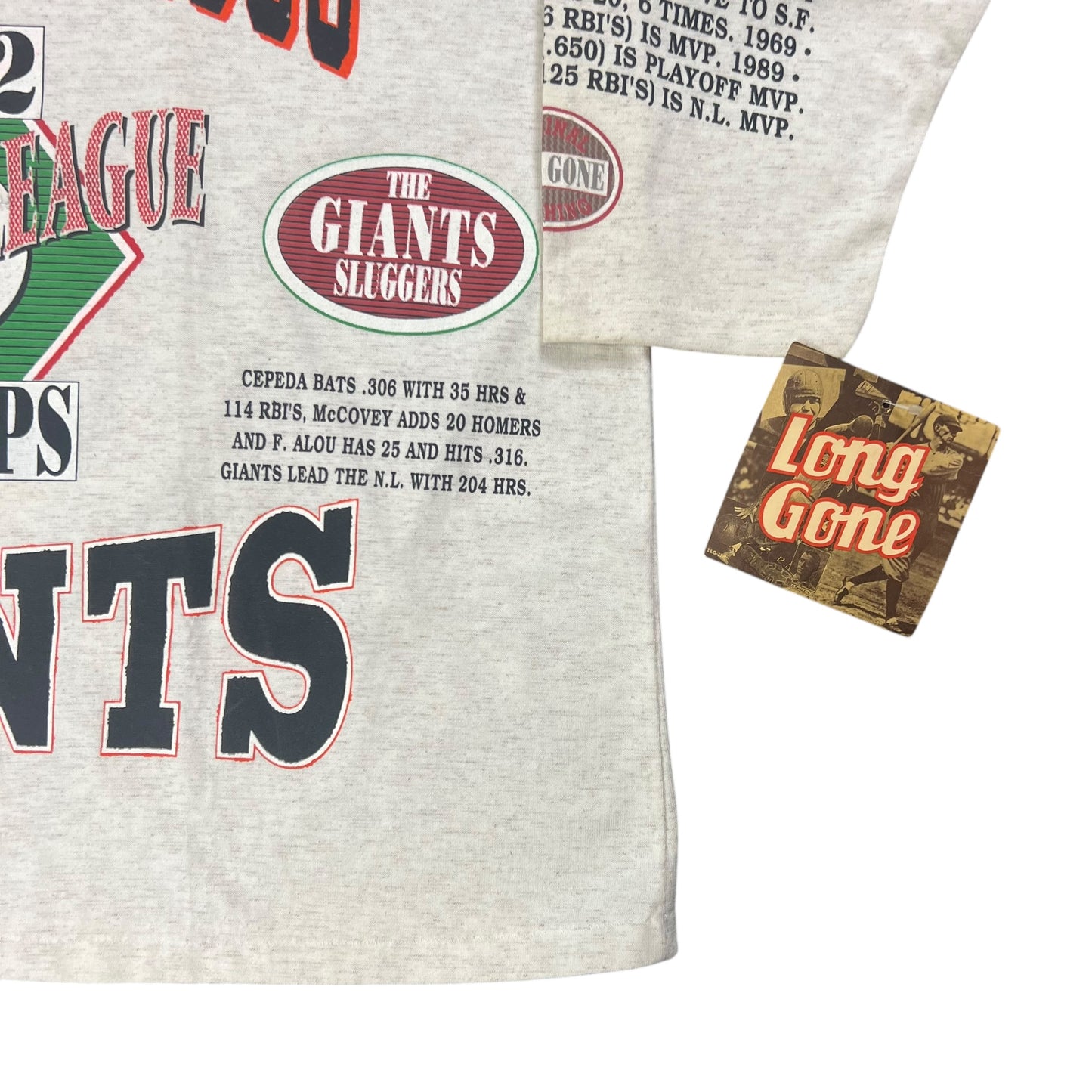Vintage 90s Long Gone San Francisco Giants all over print shirt (XL) DS NWT