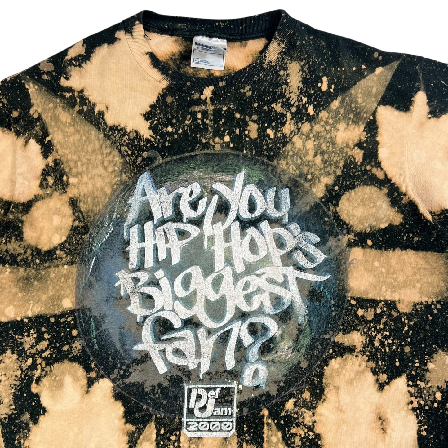 Vintage 2000 Def Jam Are You Hip Hops Biggest Fan? Acid wash rap tee (XL)