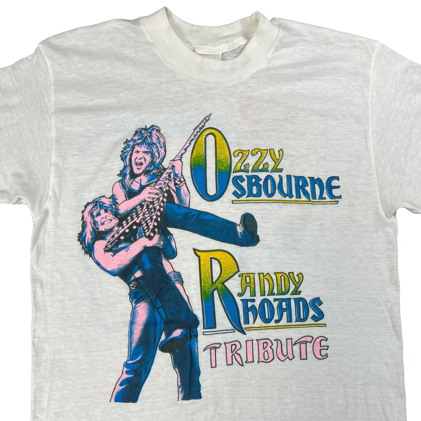 Vintage 1982 Ozzy Osbourne Randy Rhoads memorial tee (M)