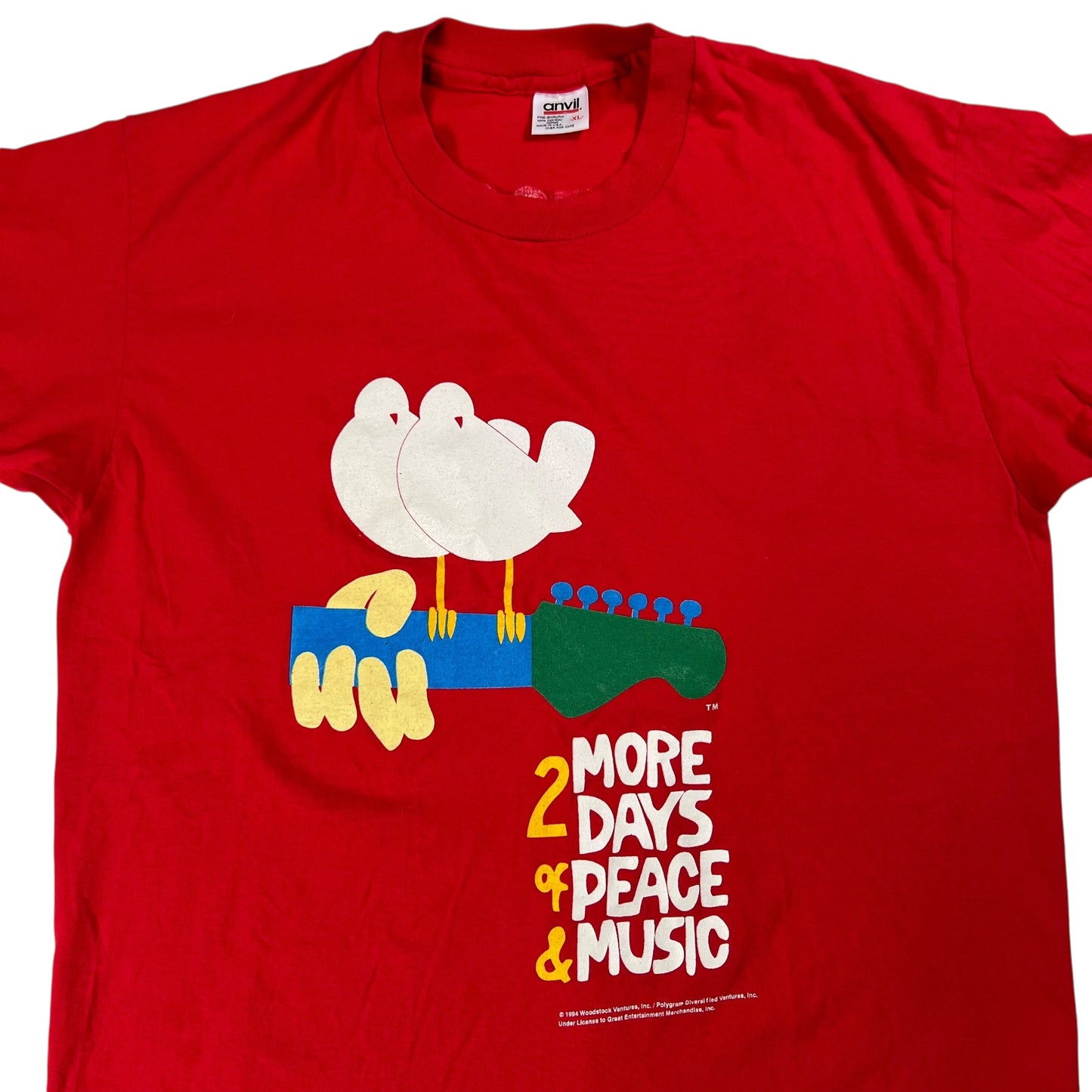 Vintage 1994 Woodstock Festival 2 more days of peace & music tee (XL)