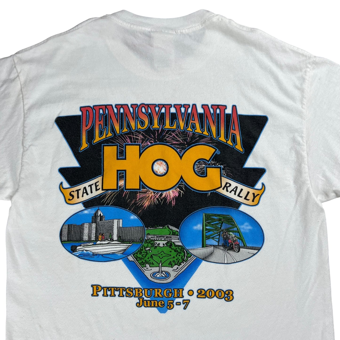 Vintage 2003 Harley Davidson Motorcycles Pittsburgh biker tee (M)