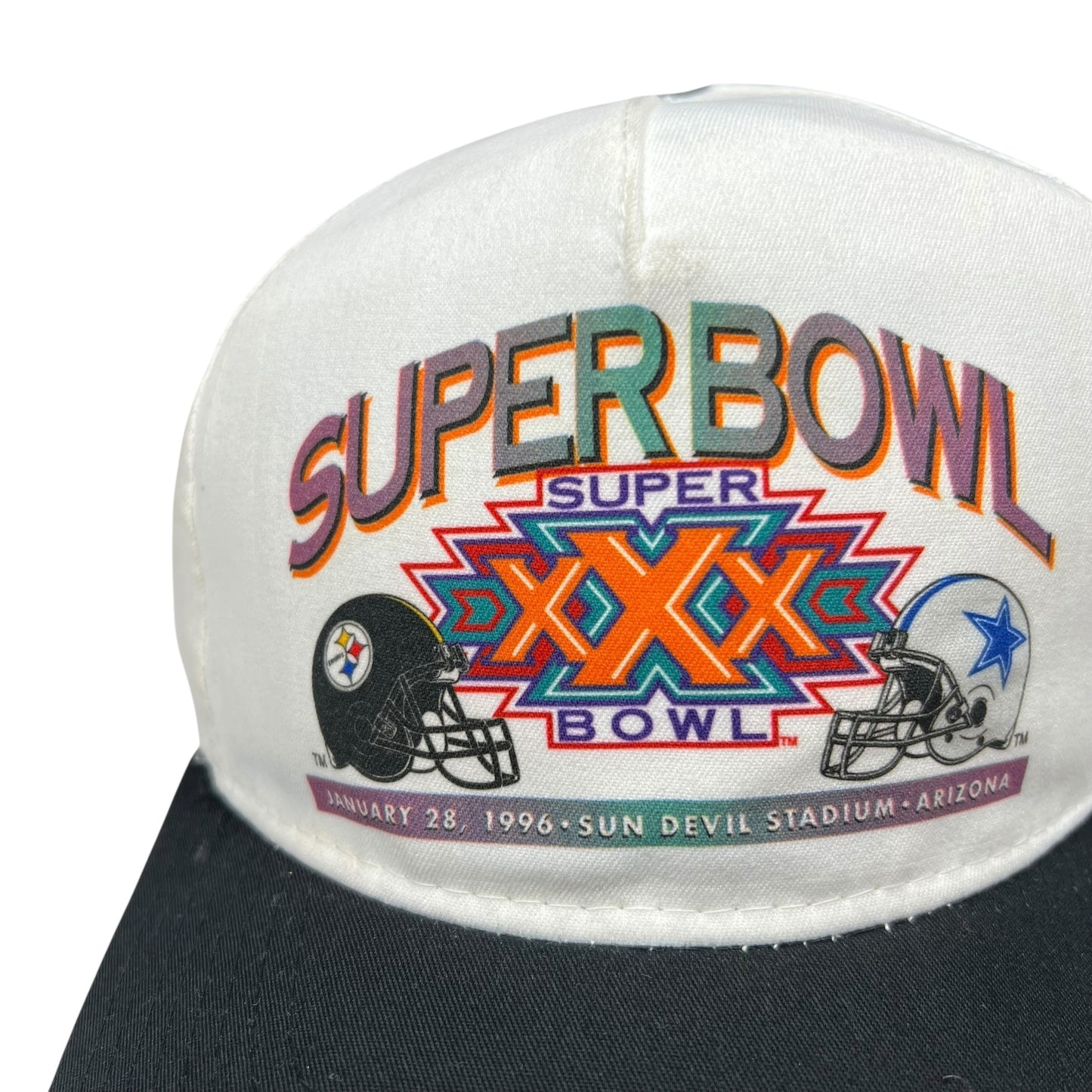 Vintage 1996 Pittsburgh Steelers Dallas Cowboys Super Bowl SnapBack