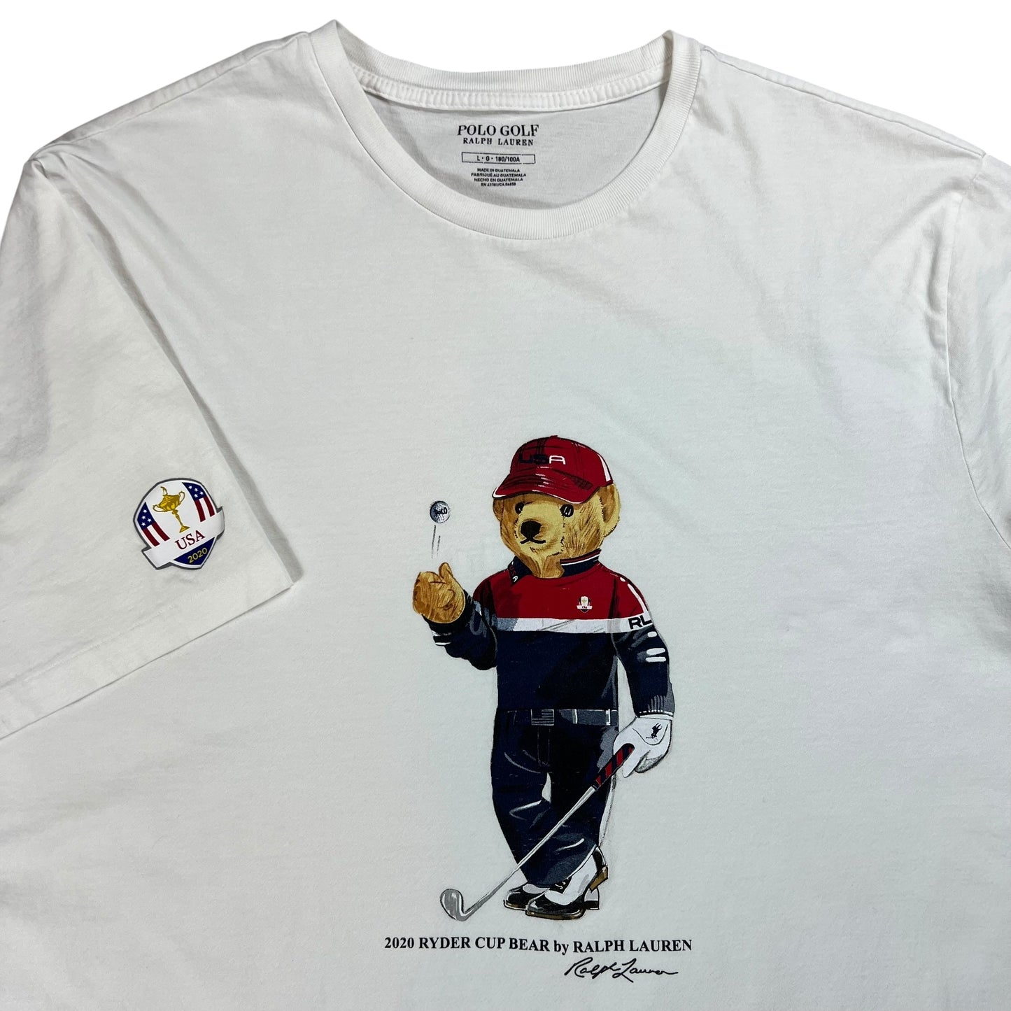 2020 Polo Ralph Lauren Golf Polo Bear Ryder Cup USA tee (L)